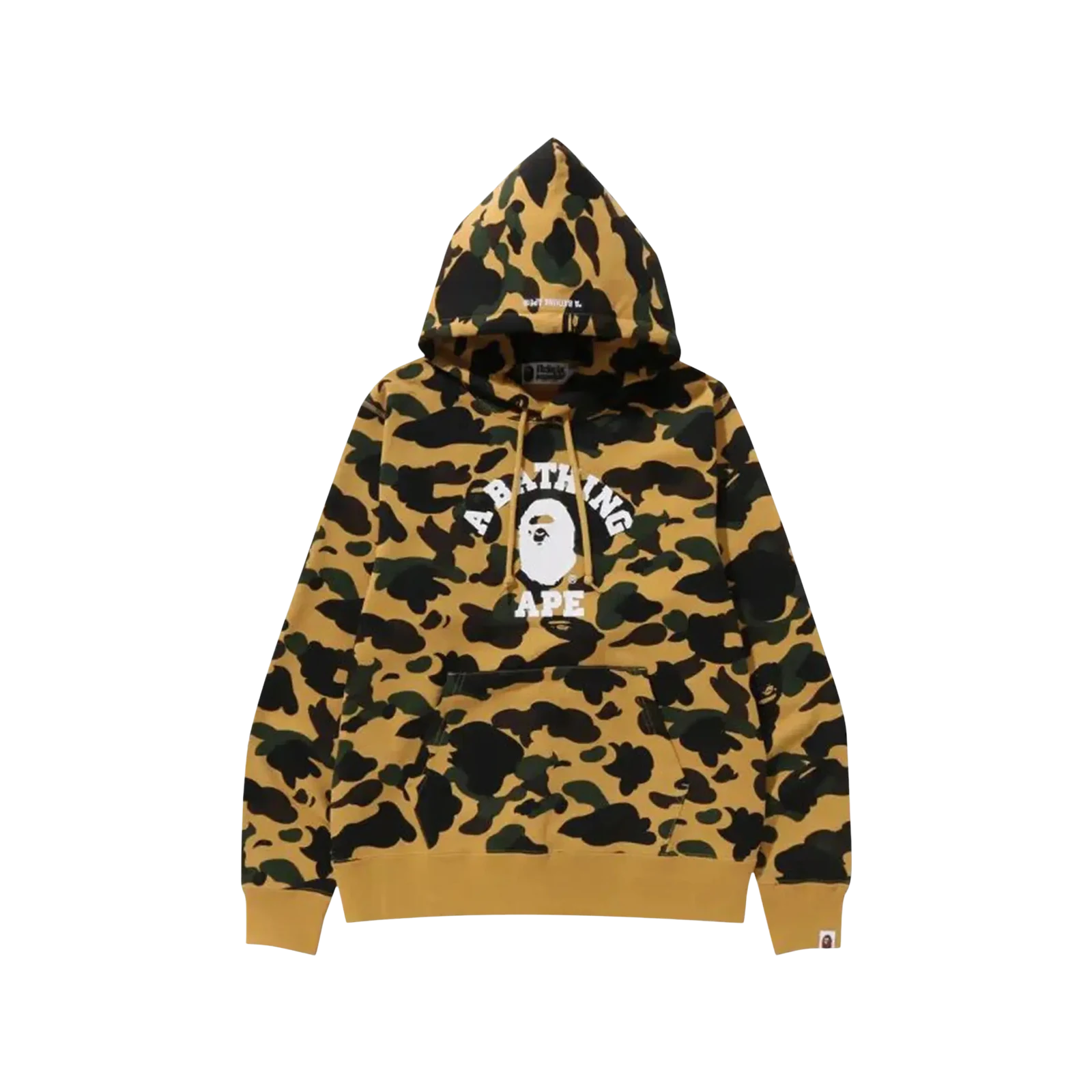 1ST CAMO COLLEGE PULLOVER HOODIE « YELLOW »