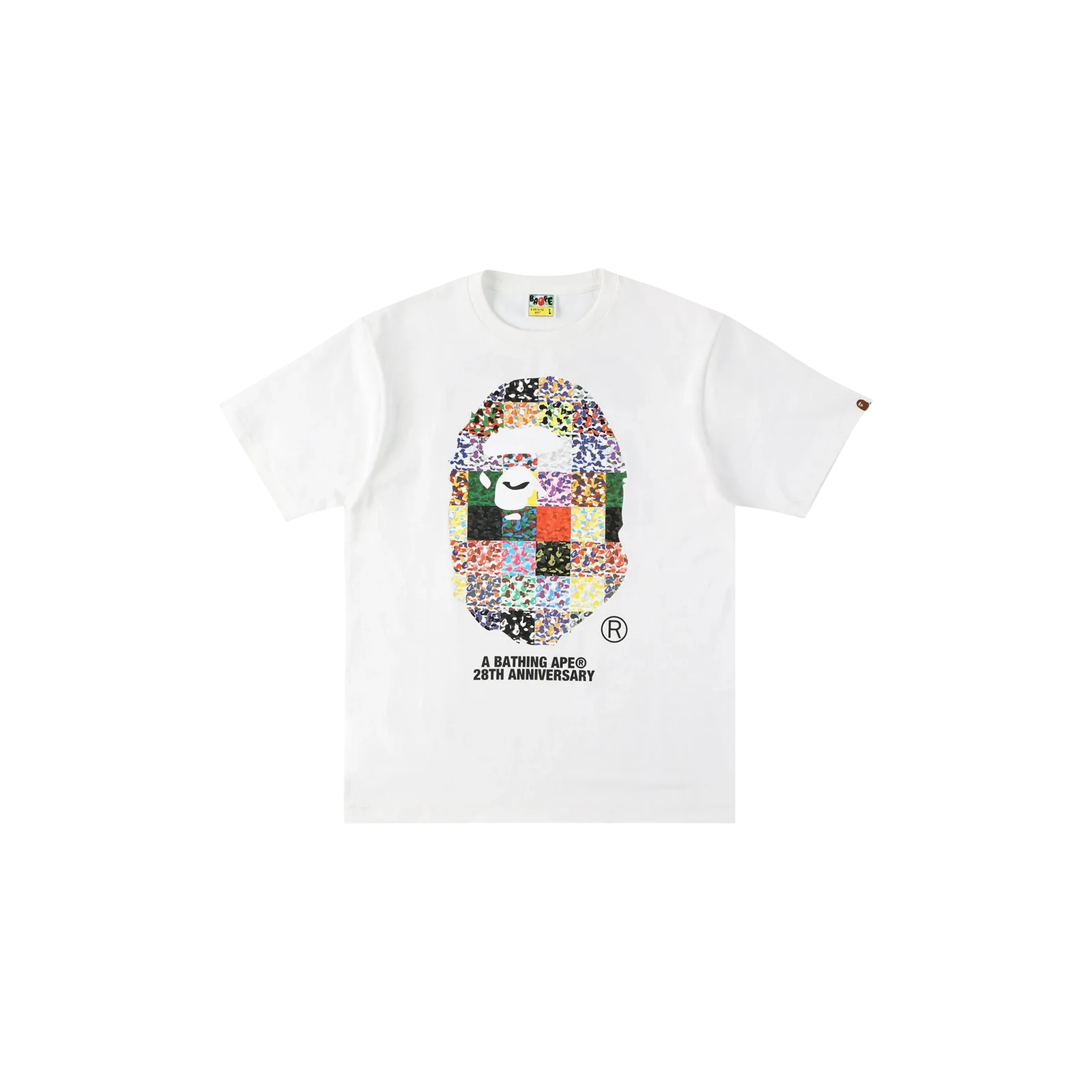 28TH ANNIVERSARY APE HEAD T-SHIRT « WHITE »