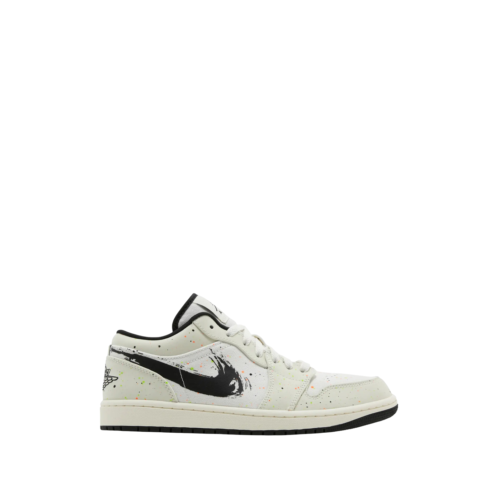 AIR JORDAN 1 LOW « BRUSHSTROKE SWOOSH – PAINT SPLATTER »