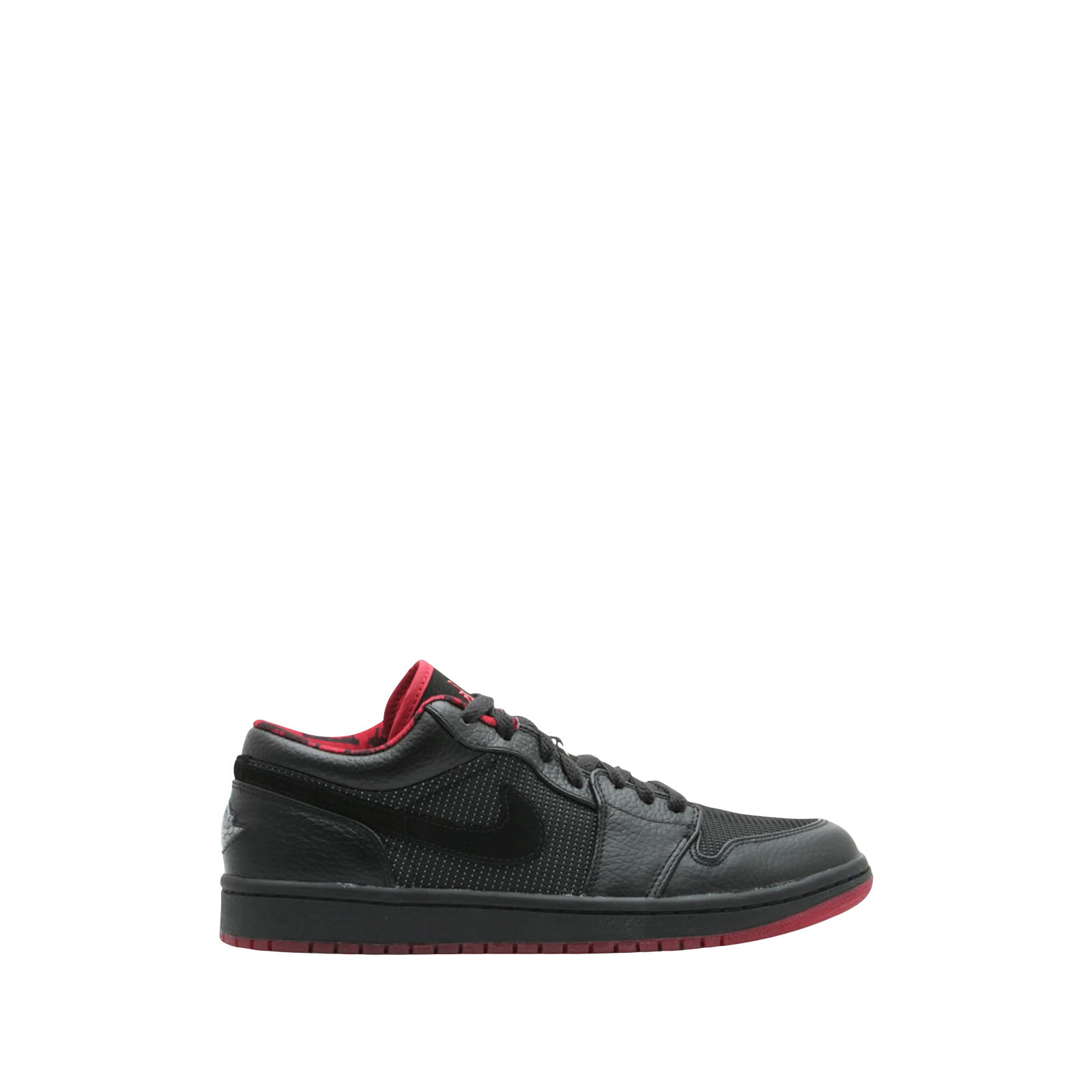 AIR JORDAN 1 RETRO LOW « BLACK SILVER RED »