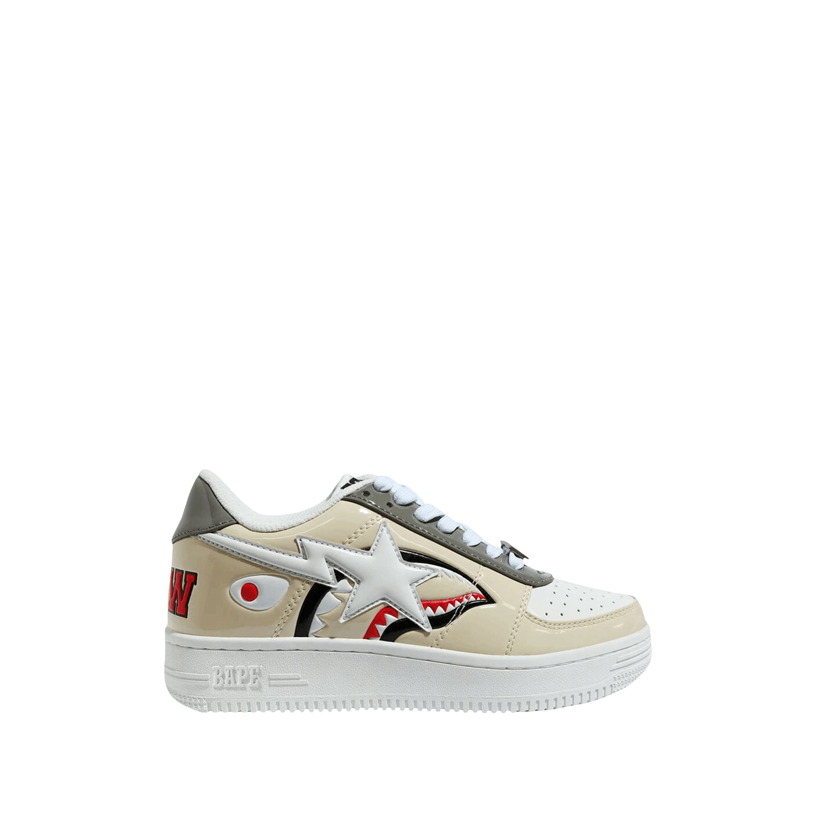 BAPESTA LOW « BEIGE SHARK FACE »