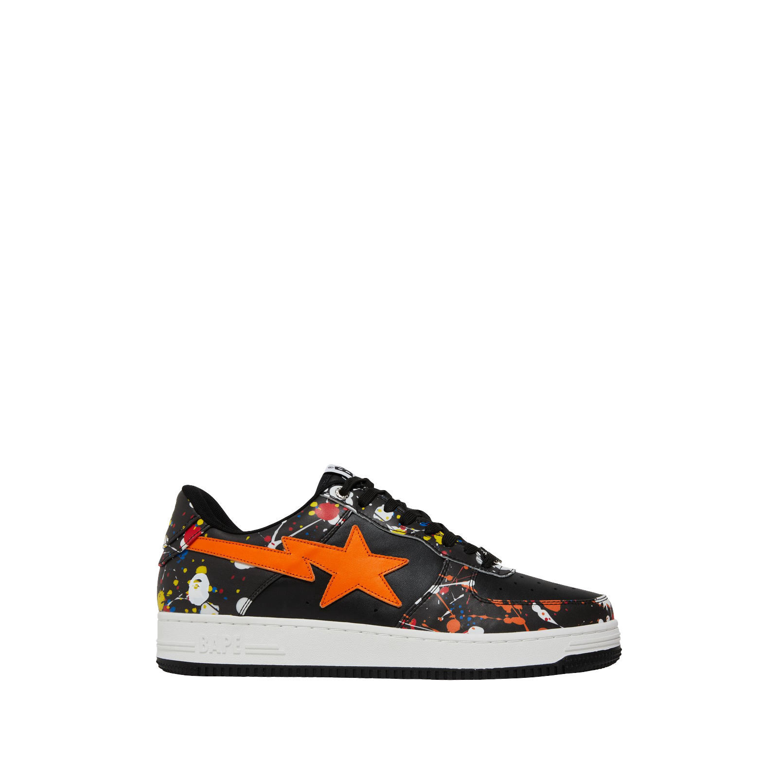 BAPESTA LOW « PAINT SPLATTER – BLACK »