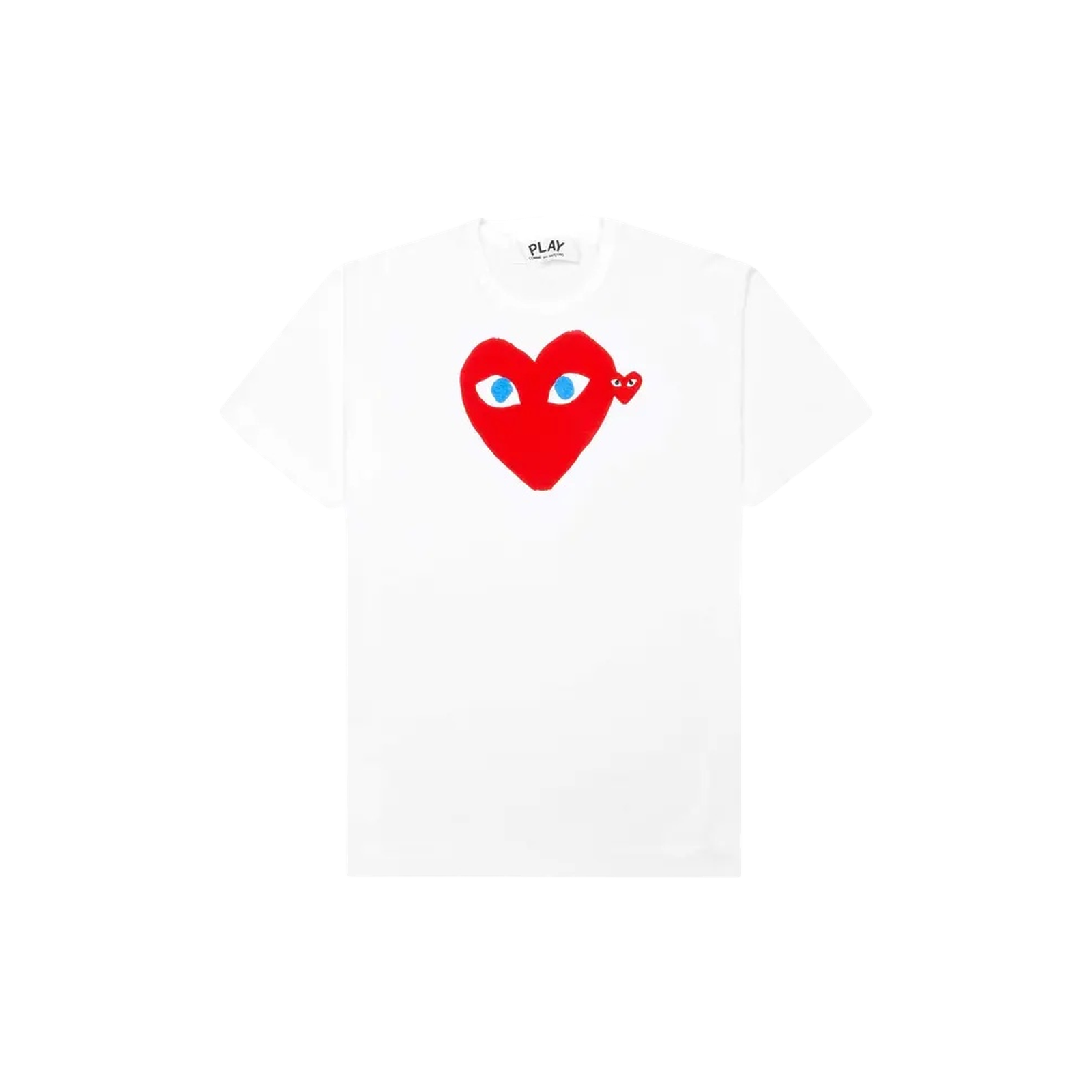 PLAY BLUE EYES RED HEART T-SHIRT « WHITE »