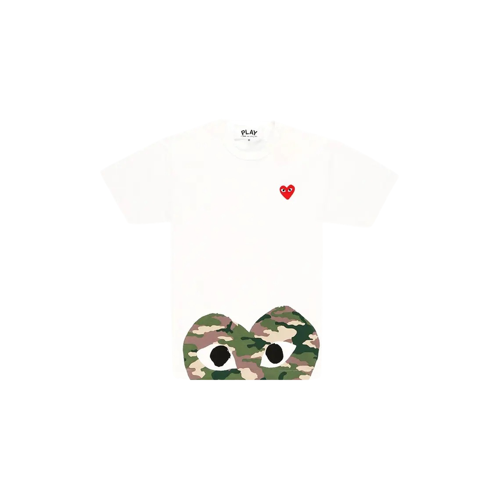 PLAY CAMOUFLAGE HALF HEART TEE « WHITE »