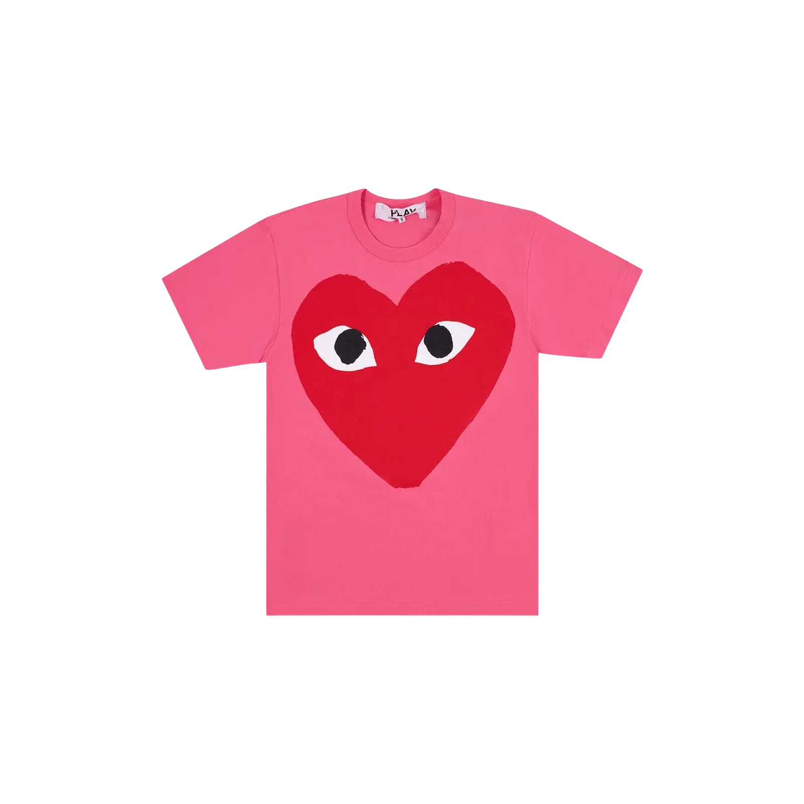 PLAY HEART EYES LOGO T-SHIRT « PINK »