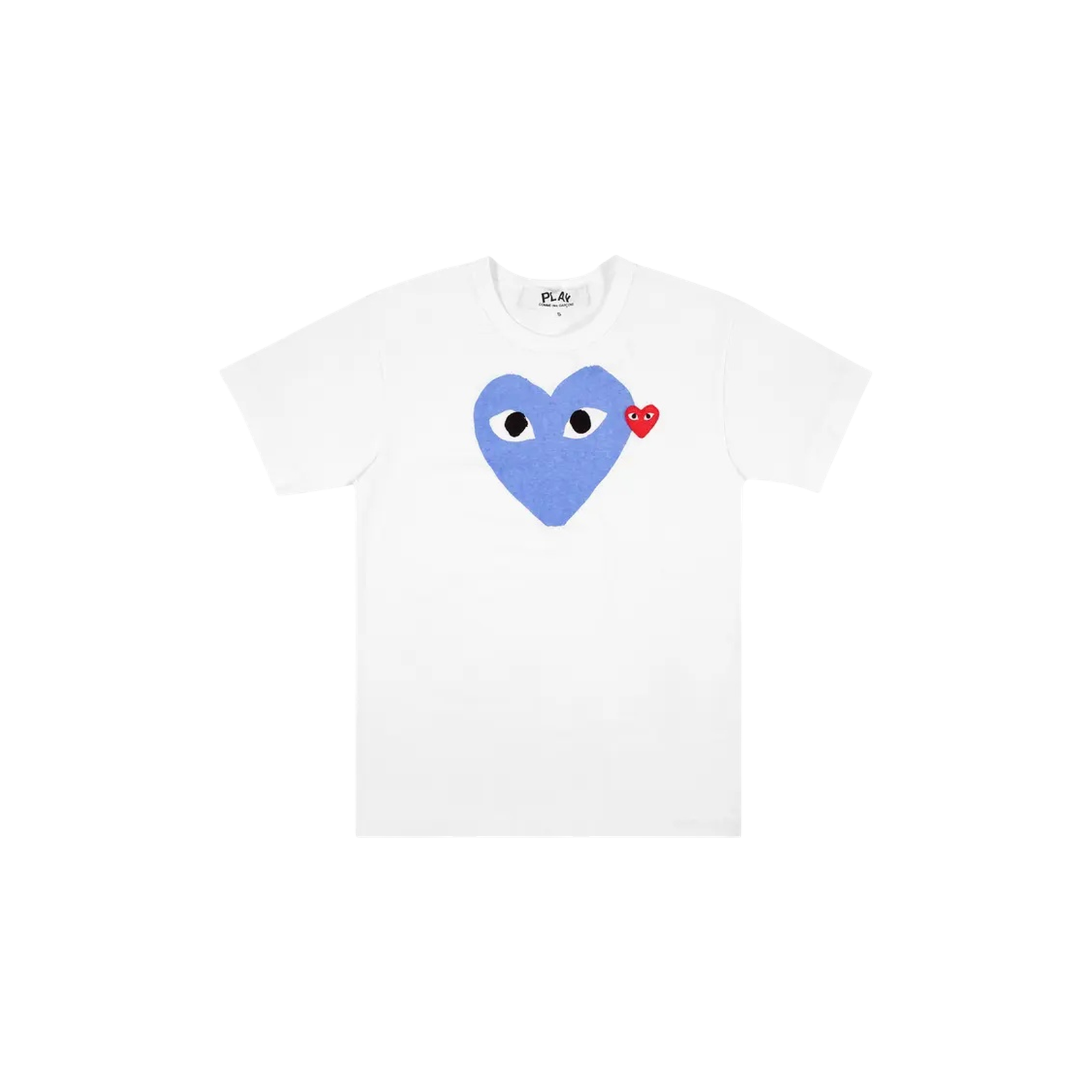 PLAY HEART LOGO T-SHIRT « WHITE/BLUE »