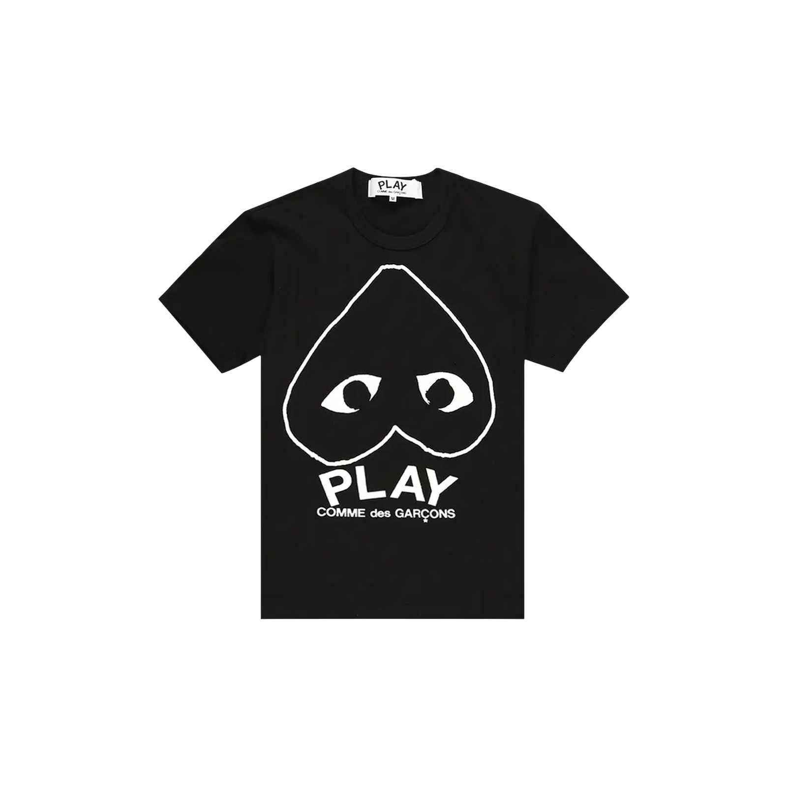 PLAY HEART OUTLINE SHIRT « BLACK »