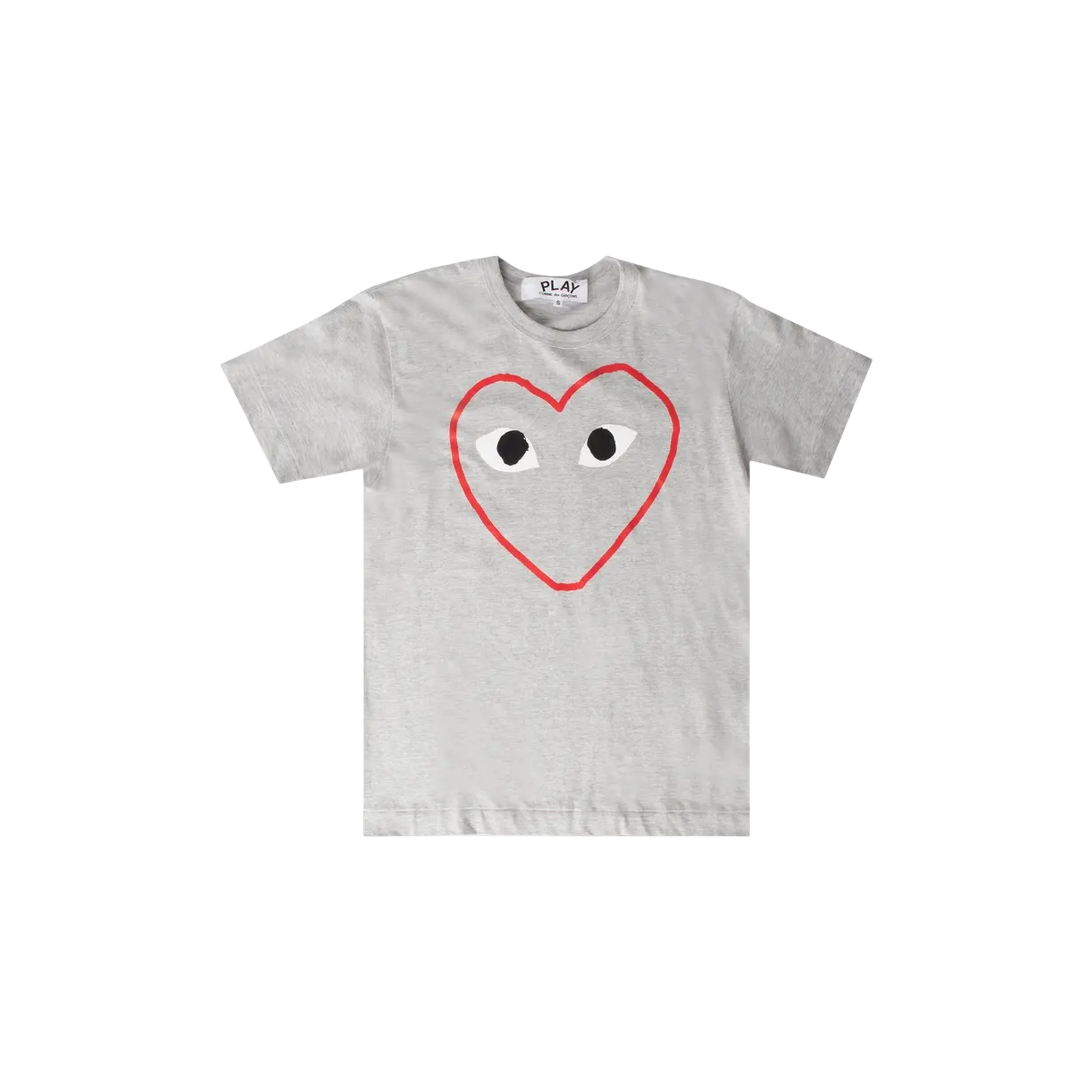 PLAY HEART OUTLINE T-SHIRT « GREY »