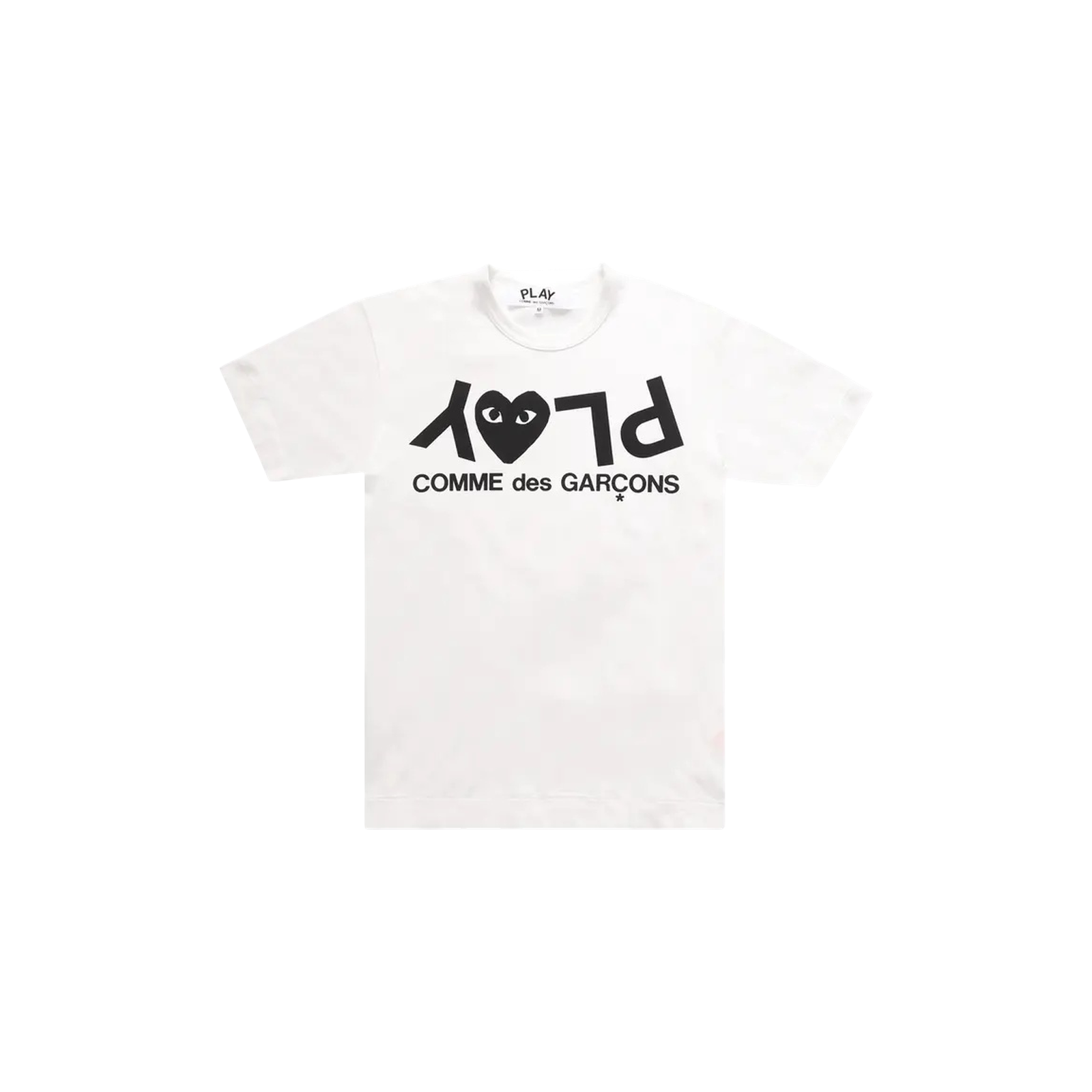 PLAY INVERTED TEXT LOGO T-SHIRT « WHITE »