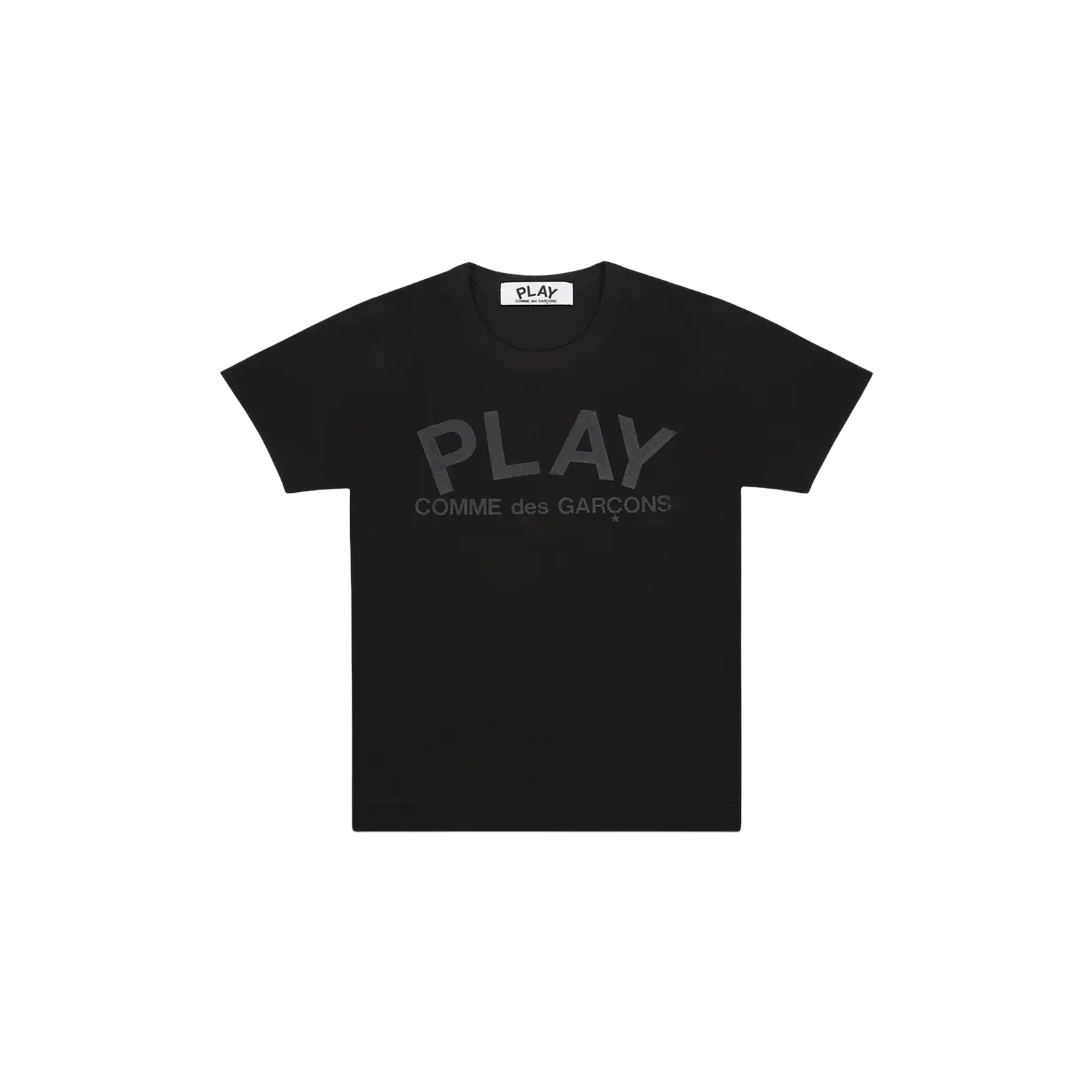 PLAY LOGO TEXT T-SHIRT « BLACK »