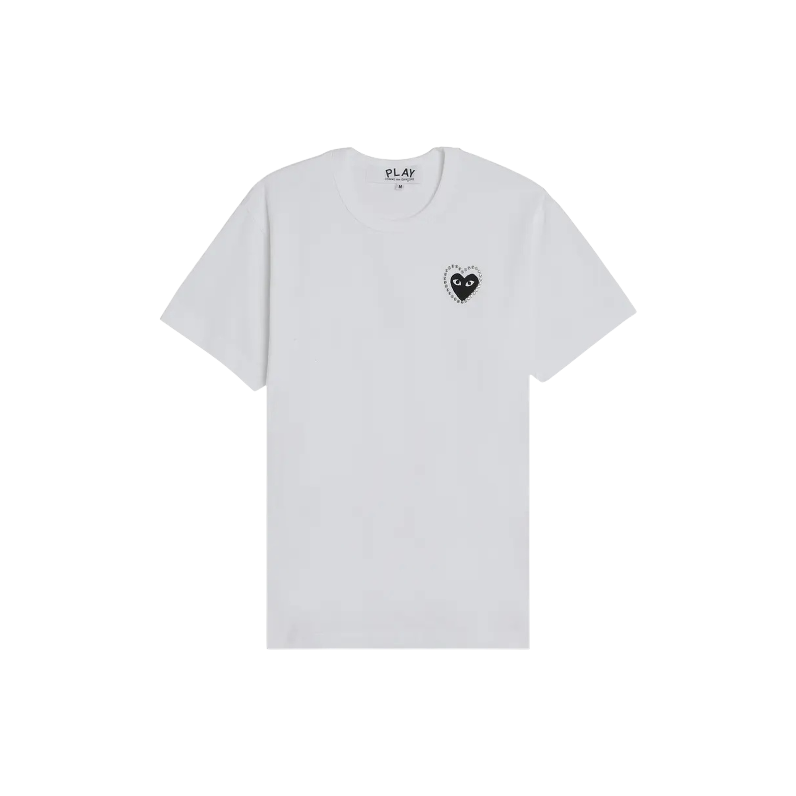 PLAY METALSTONE HEART T-SHIRT « WHITE/BLACK »