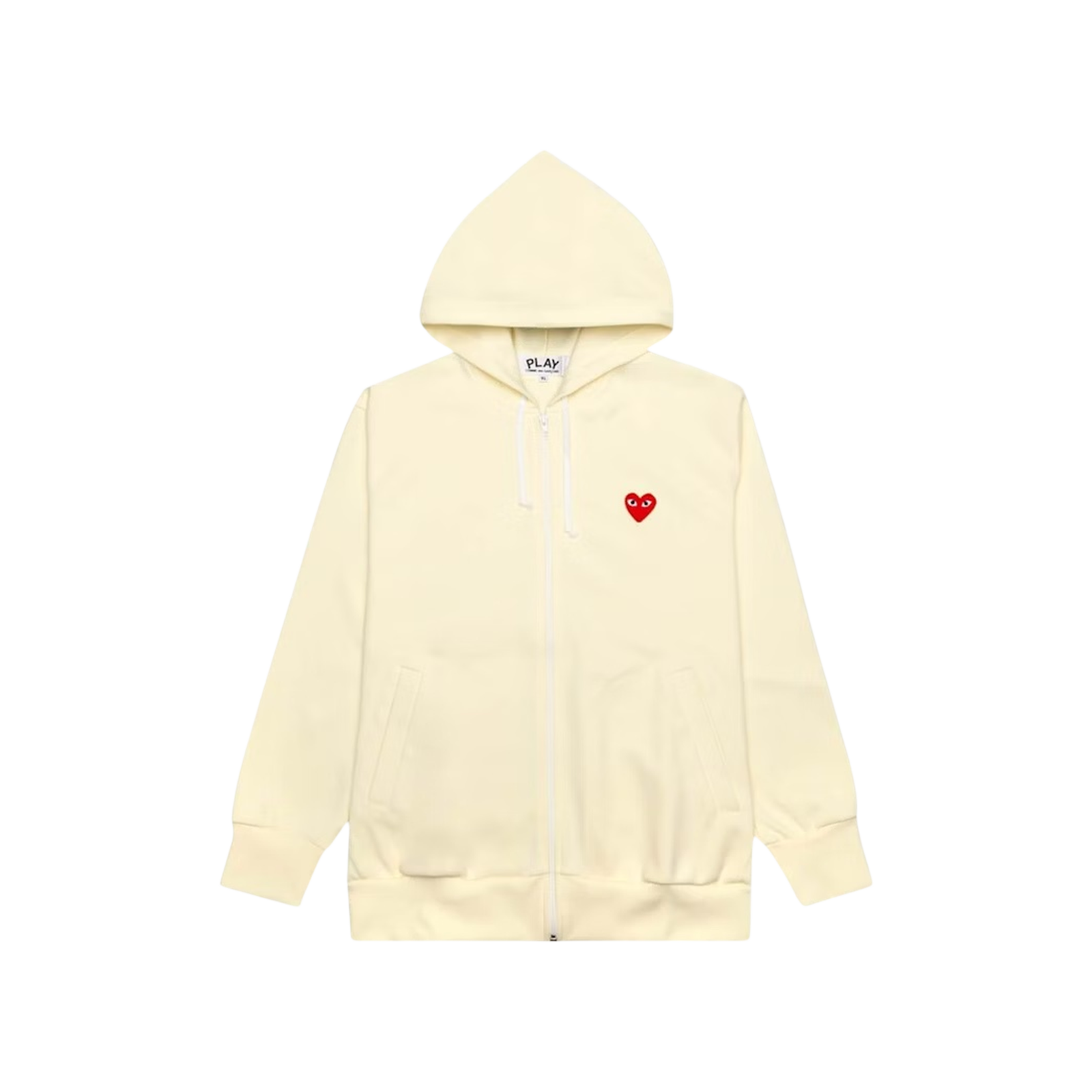 PLAY PLAY ZIP HOODED SWEATSHIRT « OFF WHITE »