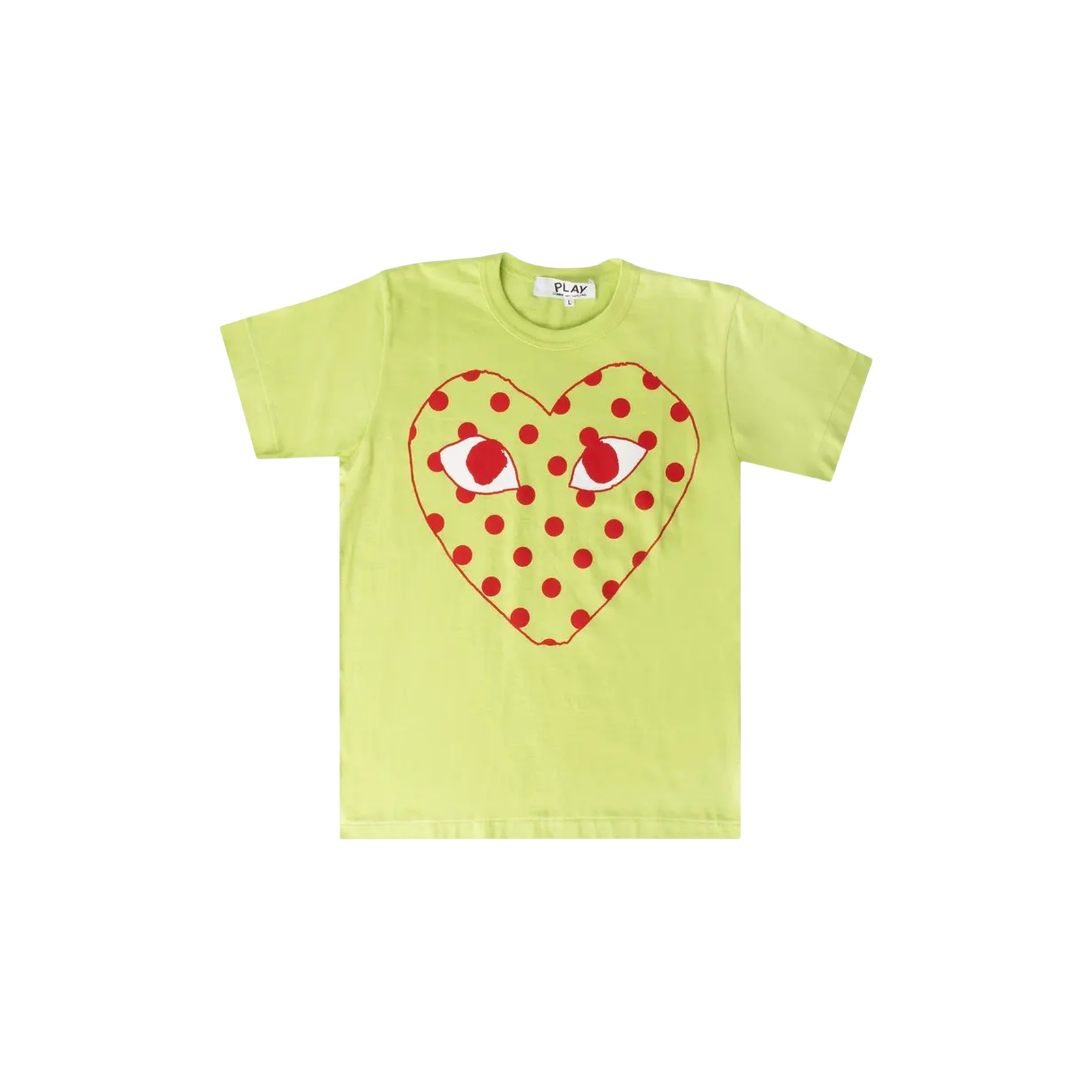 PLAY POLKA DOT HEART EYES LOGO T-SHIRT « GREEN »