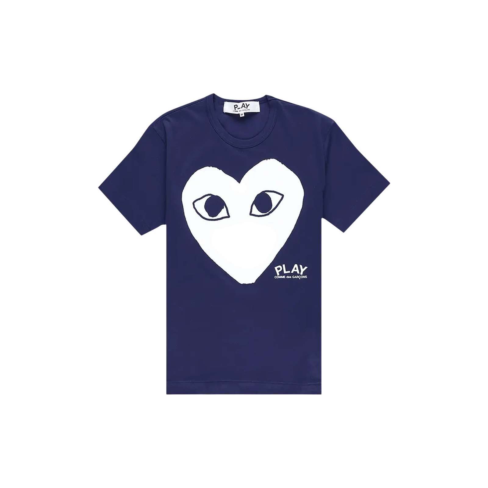 PLAY PRINTED HEART LOGO T-SHIRT « NAVY »