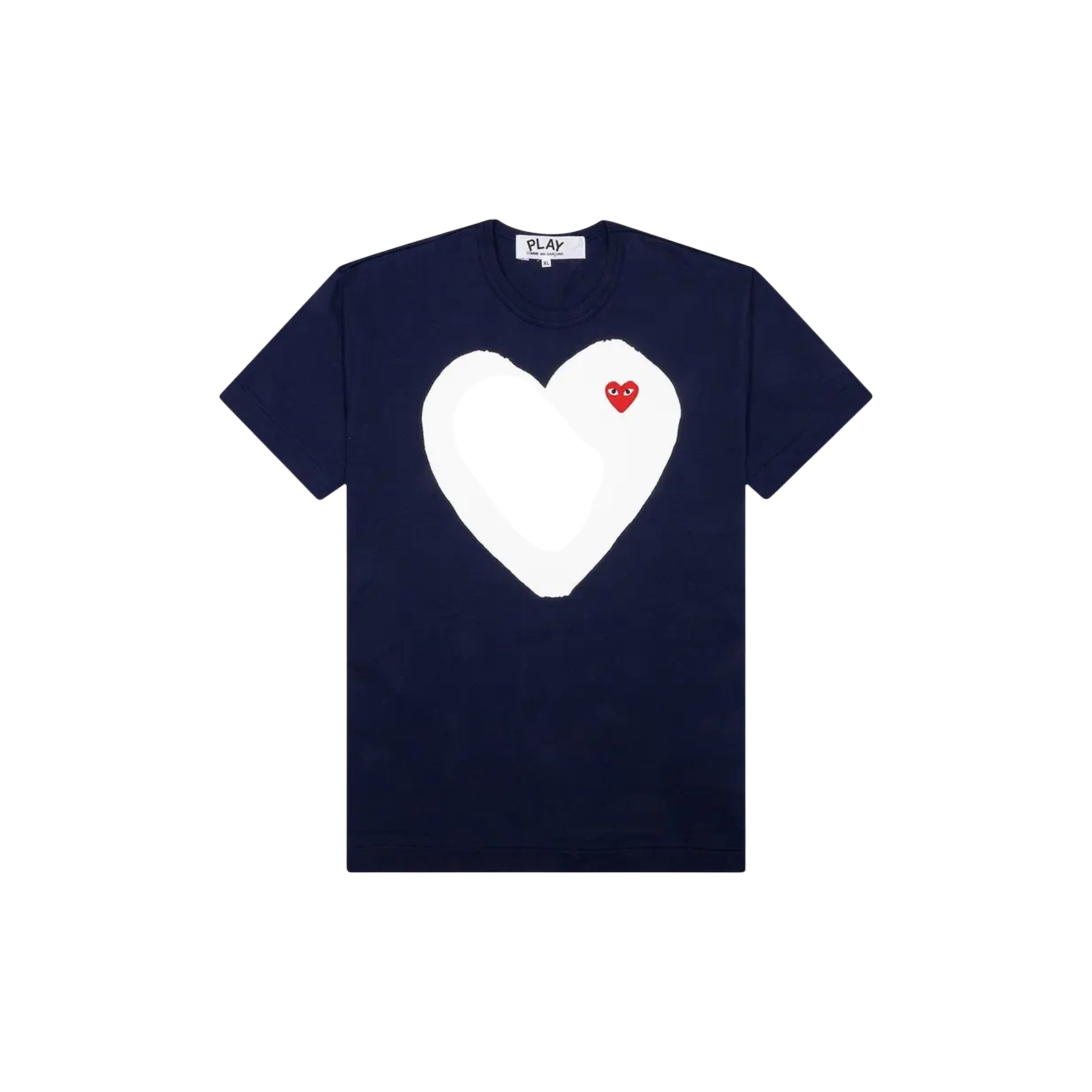 PLAY WHITE HEART T-SHIRT « NAVY »