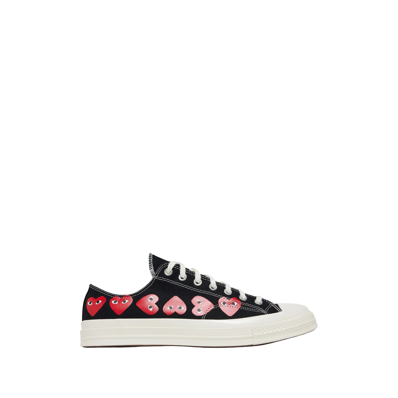 COMME DES GARÇONS X CHUCK 70 LOW « MULTI HEART – BLACK »