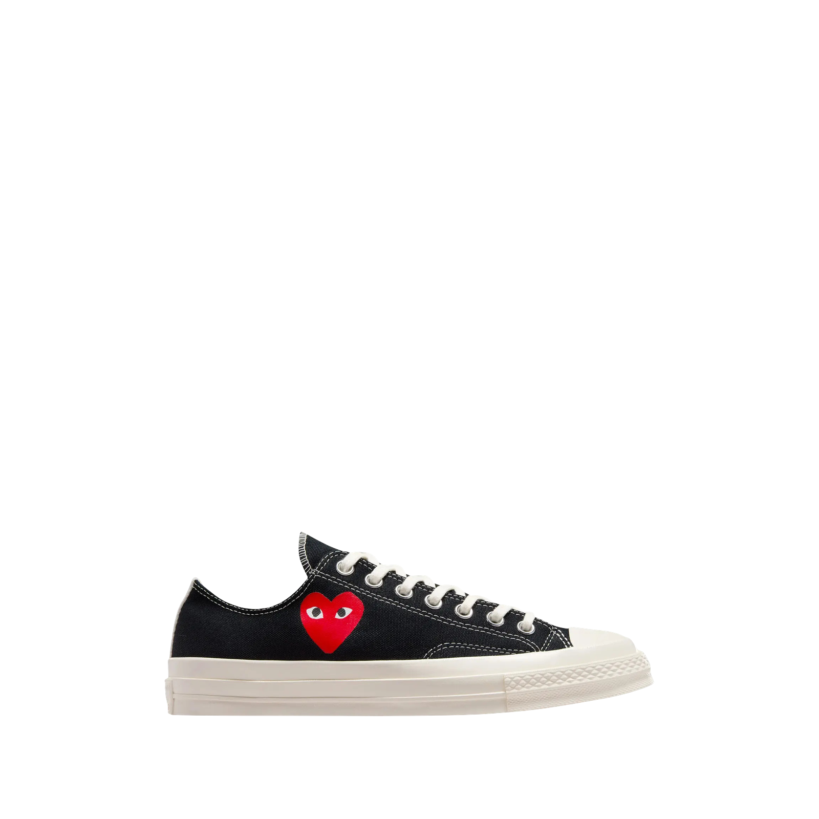 COMME DES GARÇONS X CHUCK 70 LOW « SINGLE HEART – BLACK »