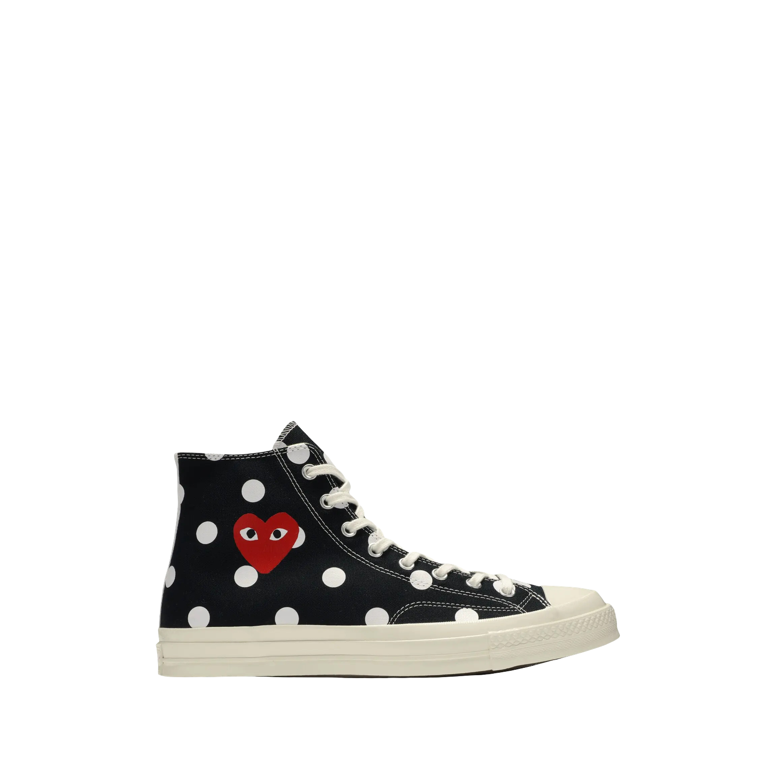 COMME DES GARÇONS X CHUCK TAYLOR ALL STAR 70 HI « BLACK POLKA DOT »