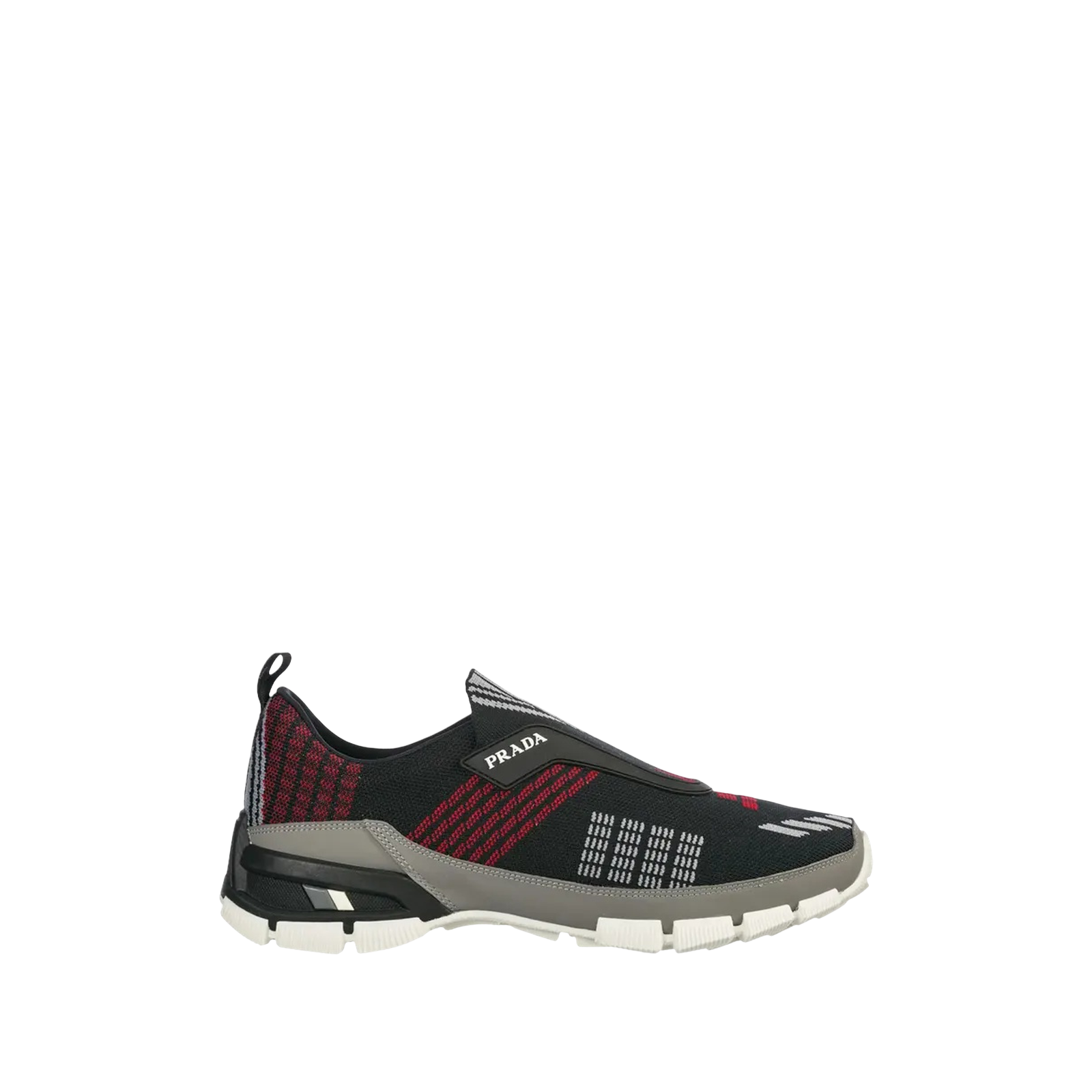CROSSECTION KNIT LOW « BLACK RED »