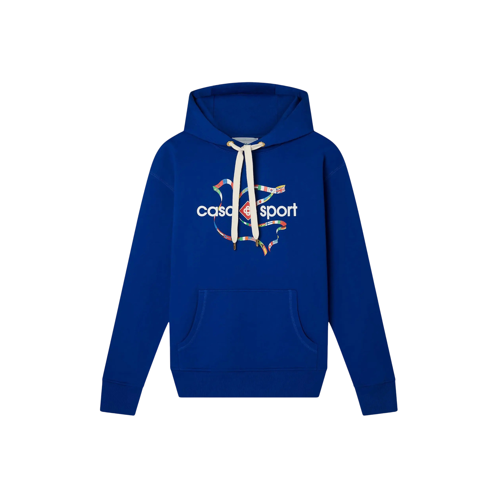 DRAPEAU DE COLLOMBES PRINTED HOODIE « BLUE »