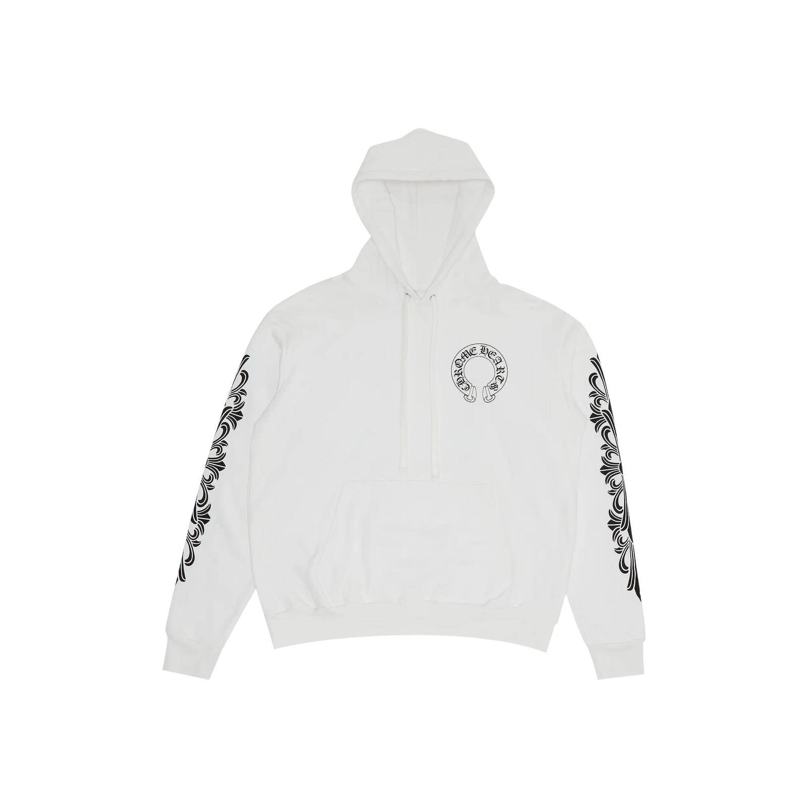 FLORAL HORSESHOE HOODIE « WHITE »