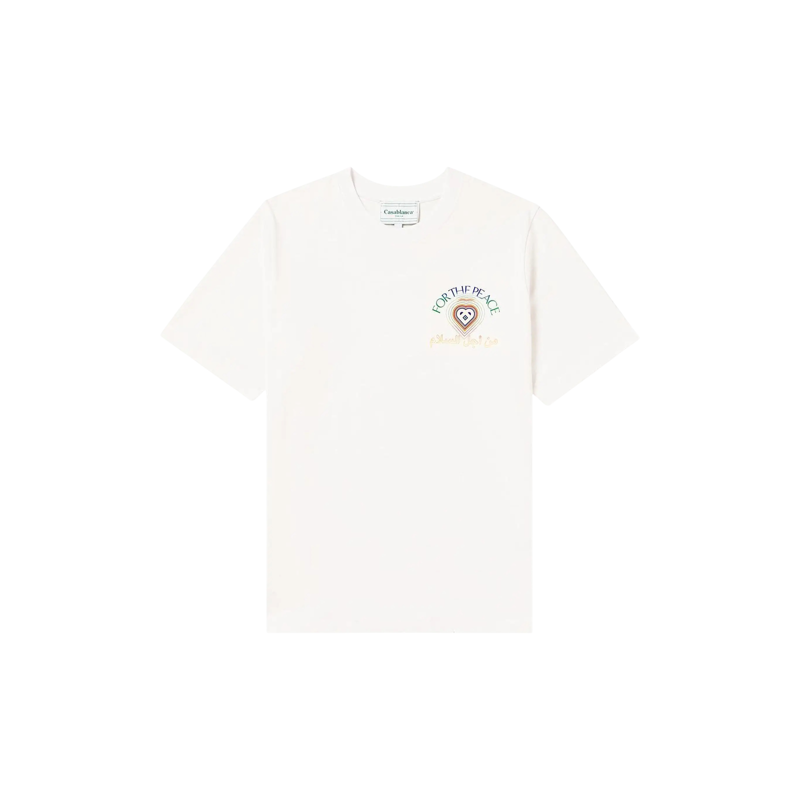 FOR THE PEACE GRADIENT PRINTED T-SHIRT « WHITE »