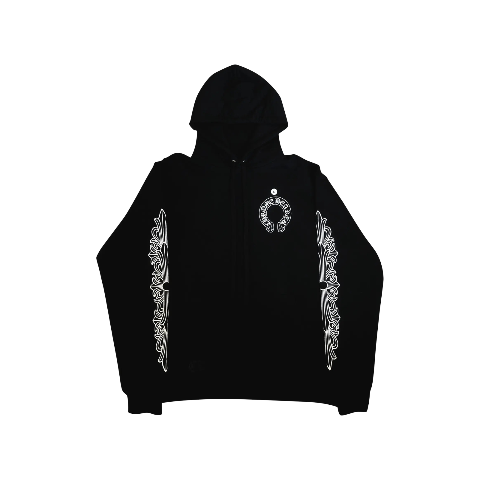 HORSESHOE FLORAL HOODIE « BLACK »