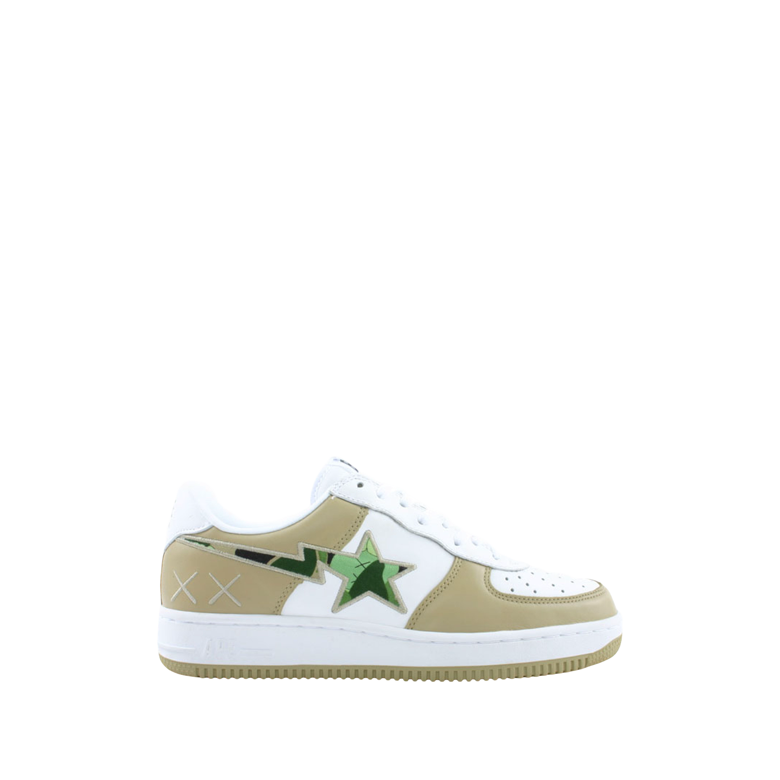 KAWS X BAPESTA FS-001 LOW « BEIGE WHITE CAMO GREEN »