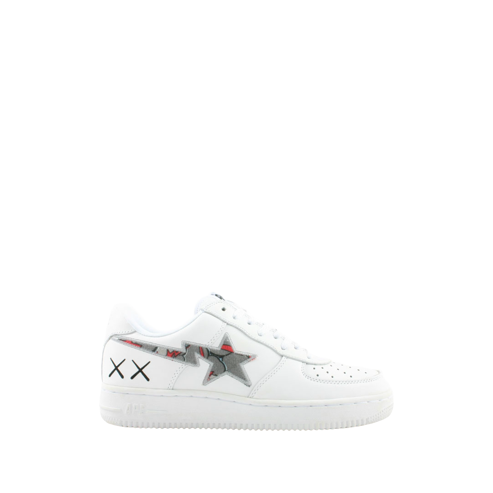 KAWS X BAPESTA FS-001 LOW « WHITE RED GRAY »