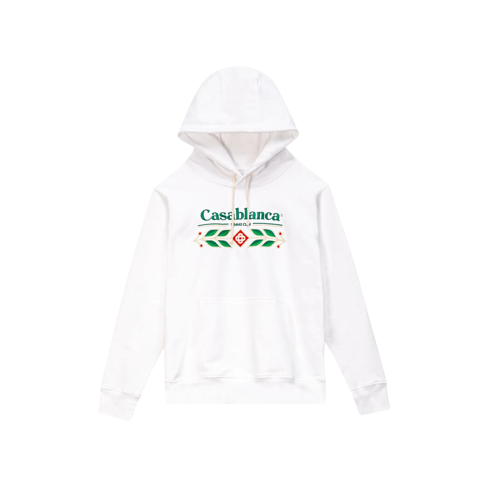 LAUREL EMBROIDERED HOODIE « WHITE »
