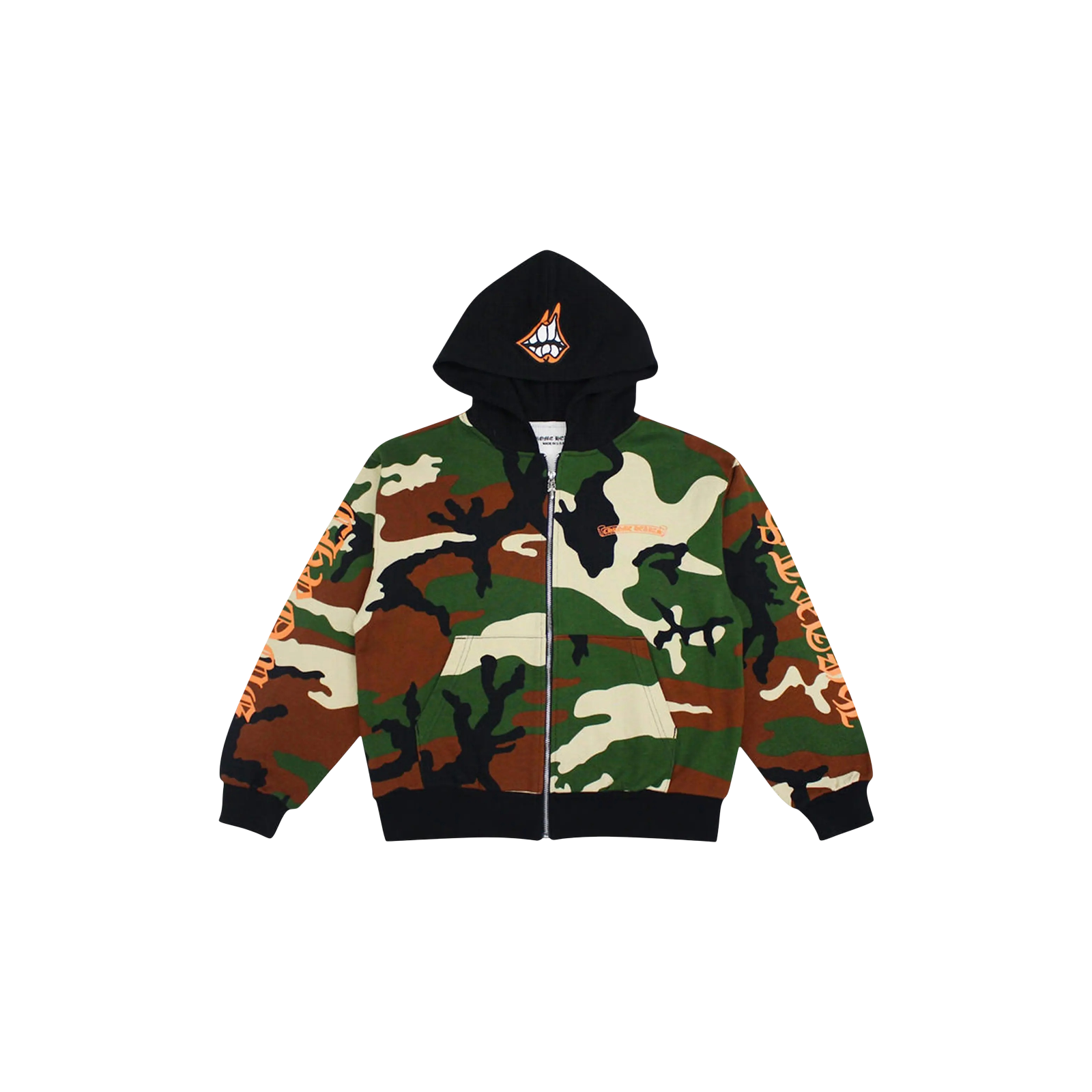 MATTY BOY CAUTION ZIP UP HOODIE « CAMO »