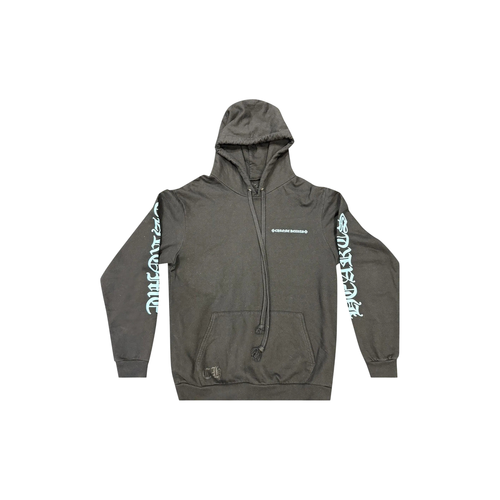 MIAMI SCRIPT HOODIE « BLACK/LIGHT BLUE »