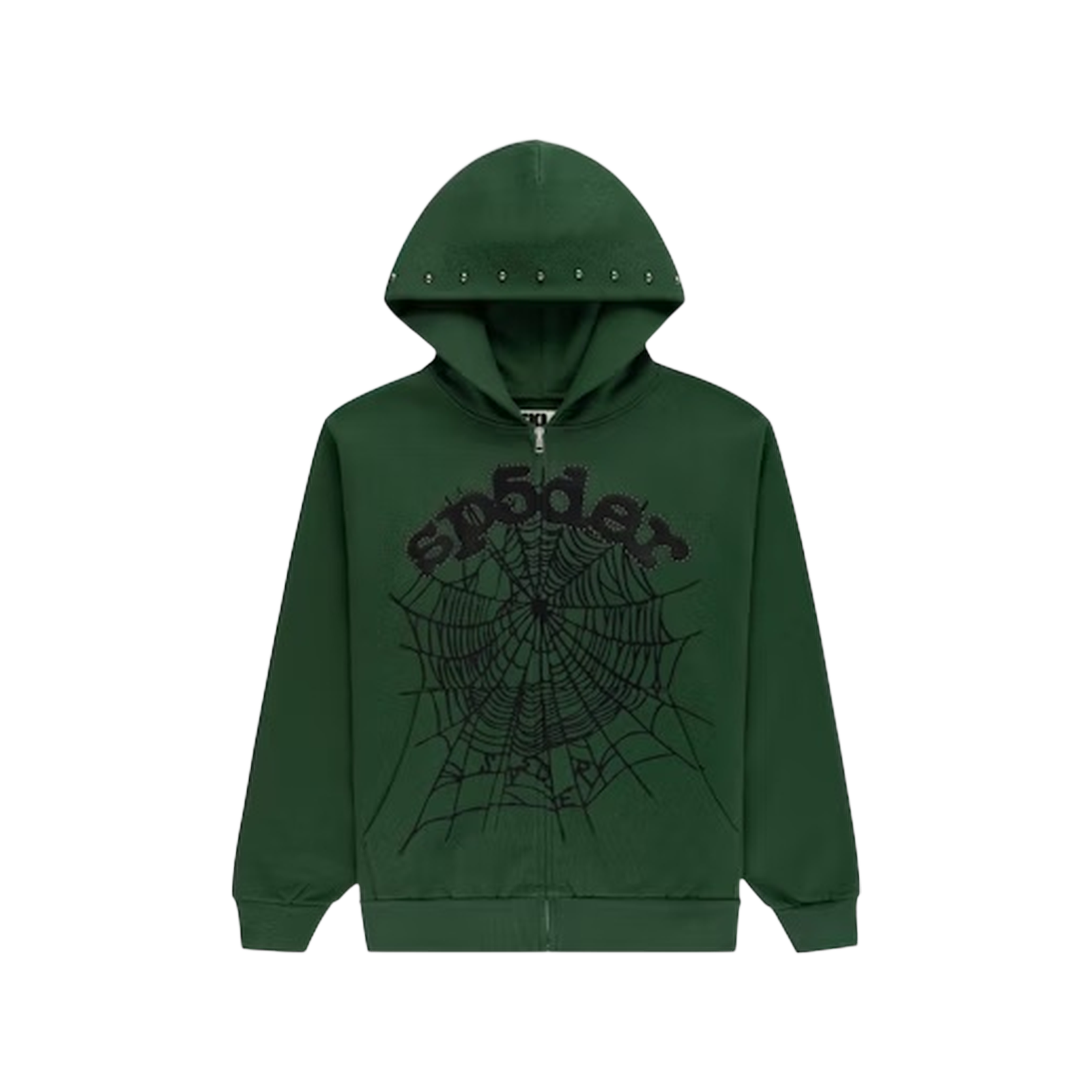 OG WEB STUDDED ZIP HOODIE « GREEN »