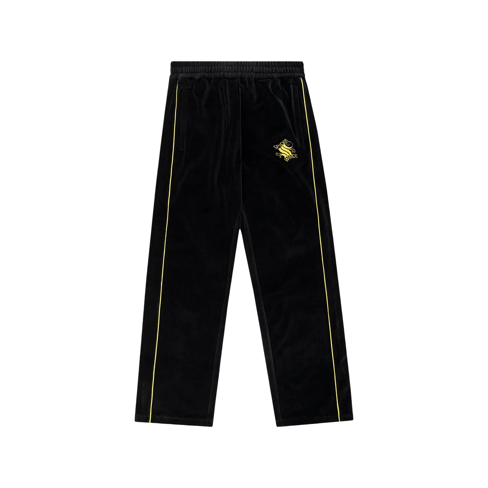 OUTLINE VELOUR TRACK PANT « BLACK »