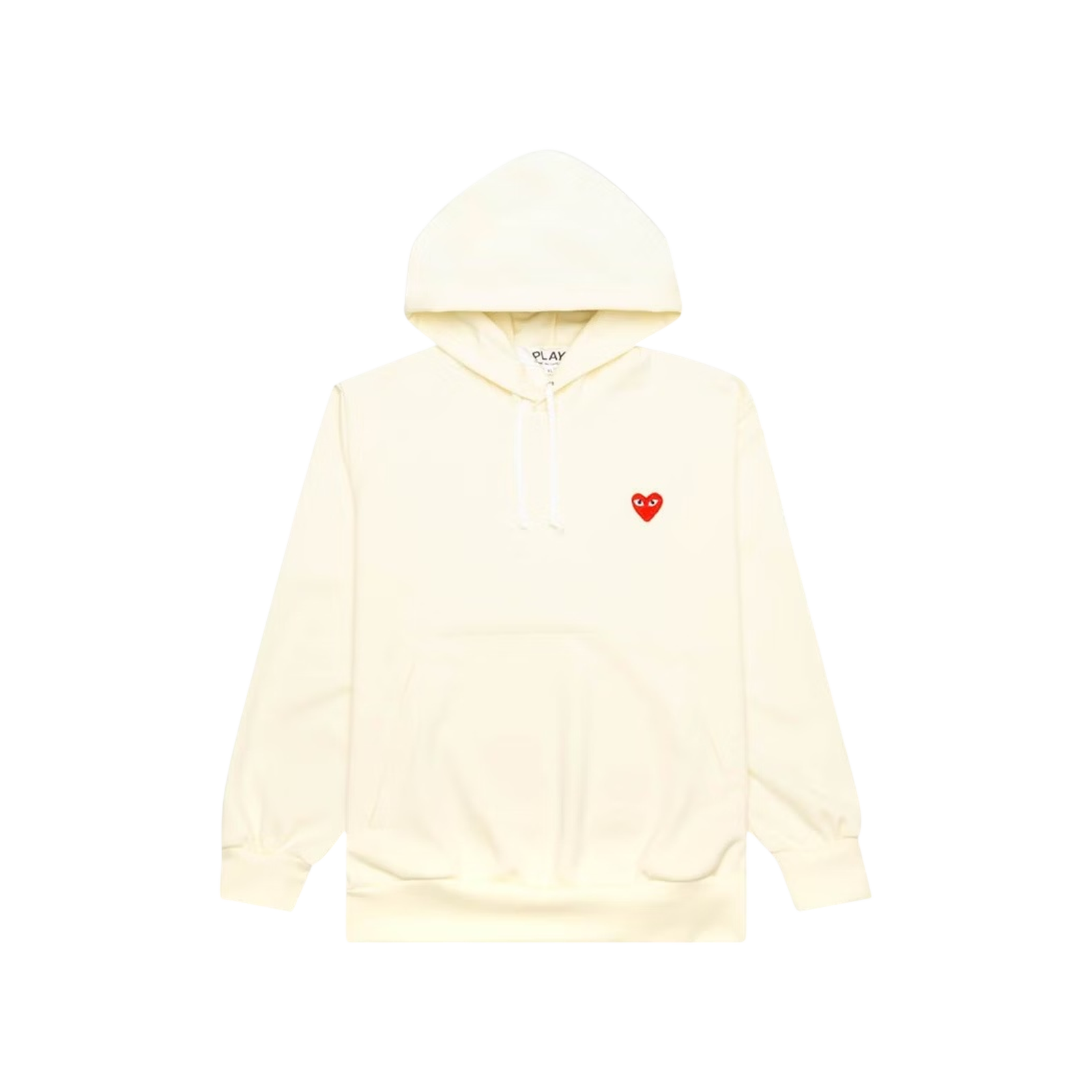 PLAY LOGO PATCH HOODED SWEATSHIRT « BEIGE »
