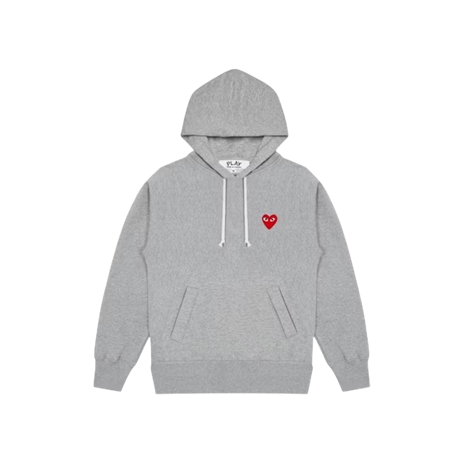 PLAY LOGO PATCH HOODED SWEATSHIRT « GREY »