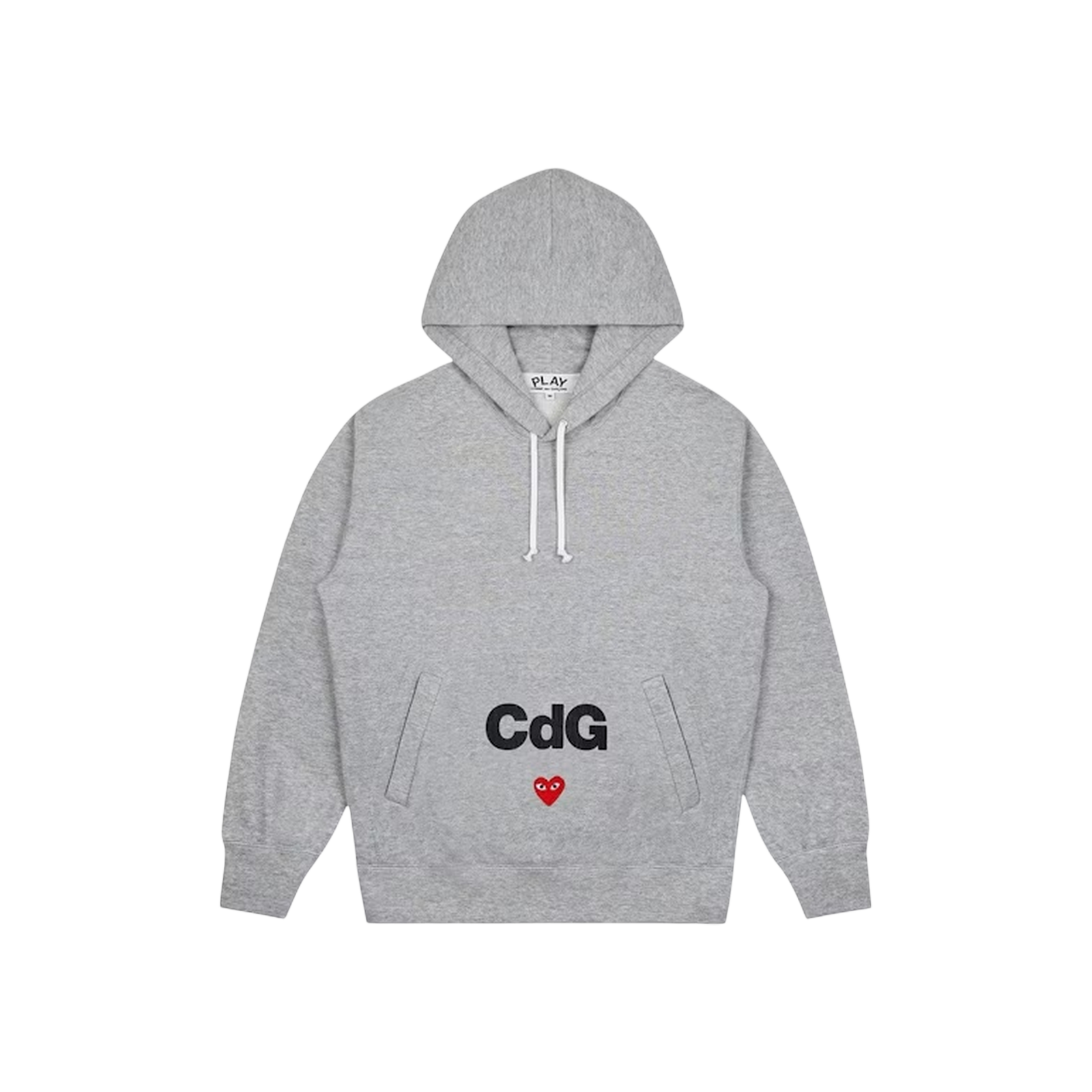 PLAY LOGO PATCH HOODED SWEATSHIRT « GREY »