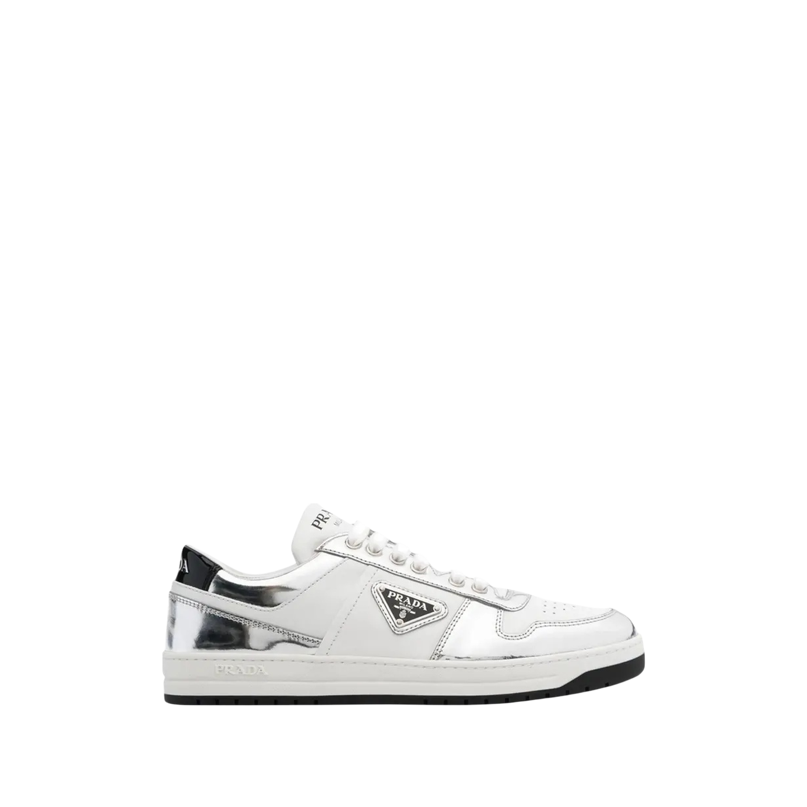 PRADA DOWNTOWN LEATHER « SILVER WHITE »