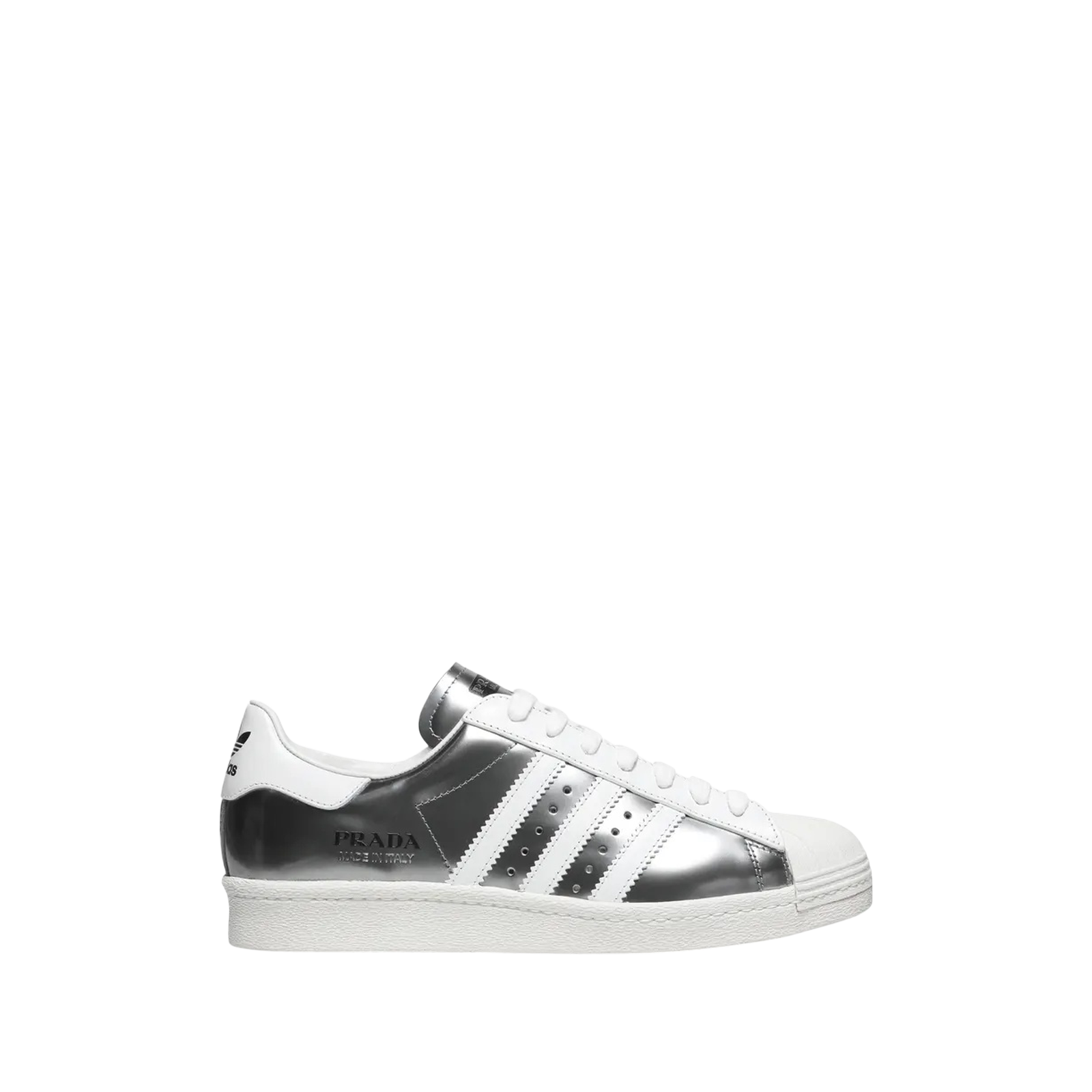 PRADA X SUPERSTAR « SILVER METALLIC »