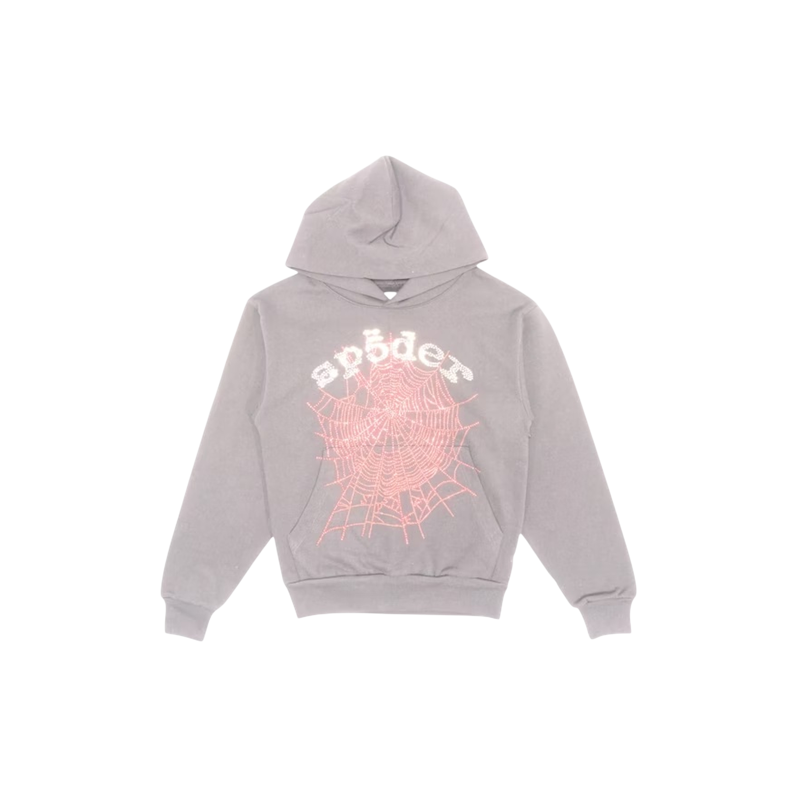 RHINESTONE OG WEB V2 HOODIE « GREY »