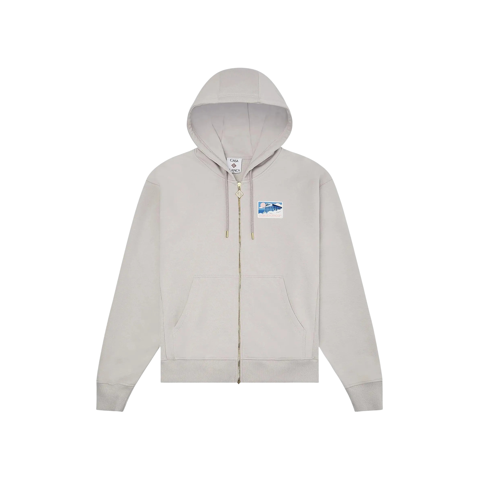 RUBBER PATCH ZIP HOODIE « GREEK TEMPLE »