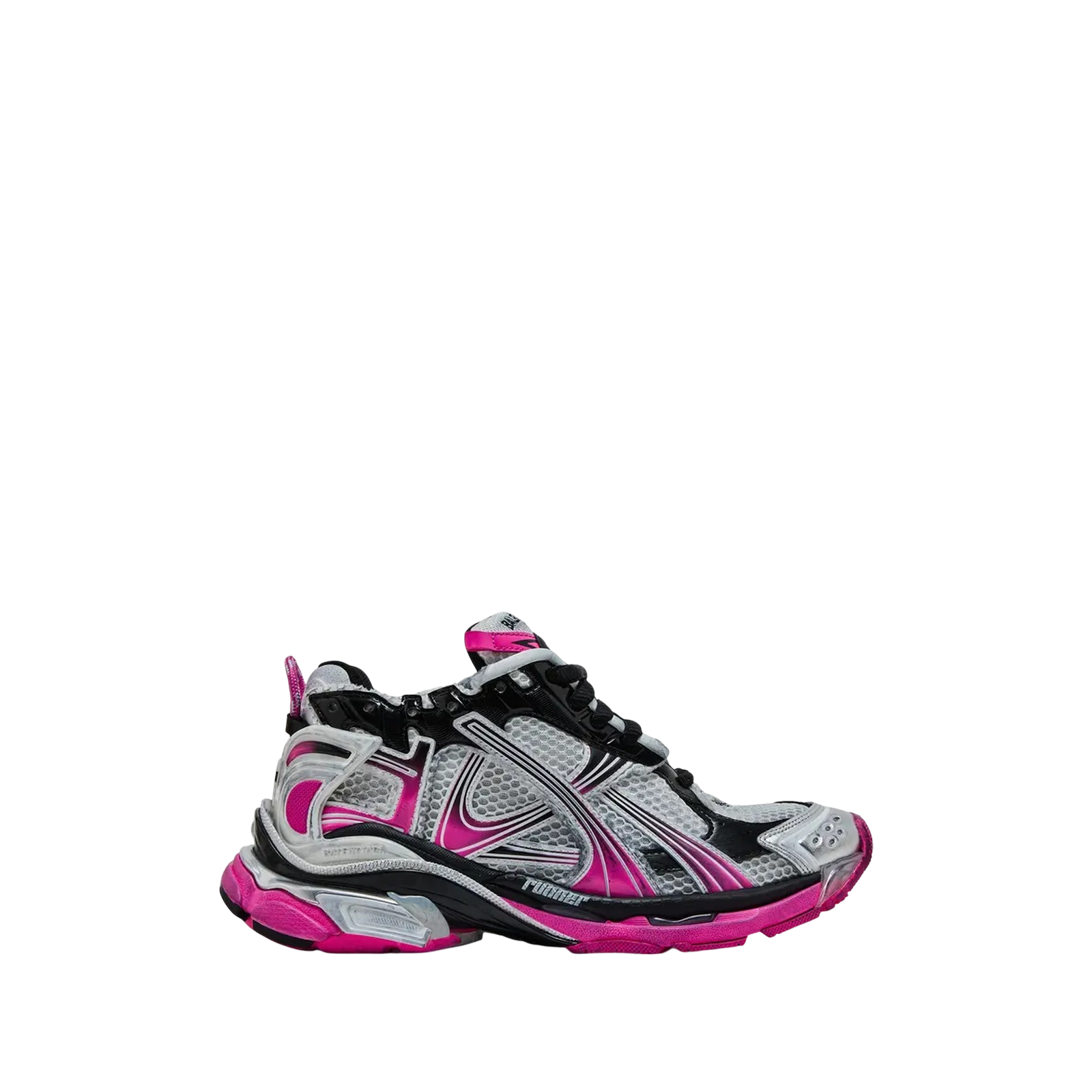RUNNER « GRADIENT WHITE PINK BLACK »