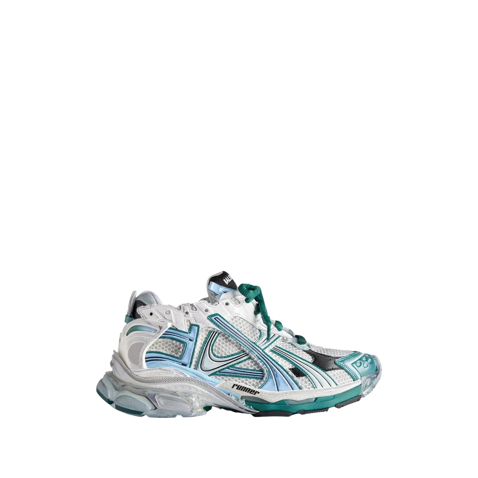 RUNNER « WORN OUT WHITE GREEN BLUE »