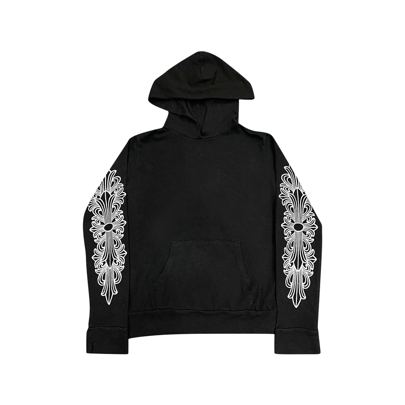 SCROLL HORSESHOE HOODIE « BLACK/SILVER »