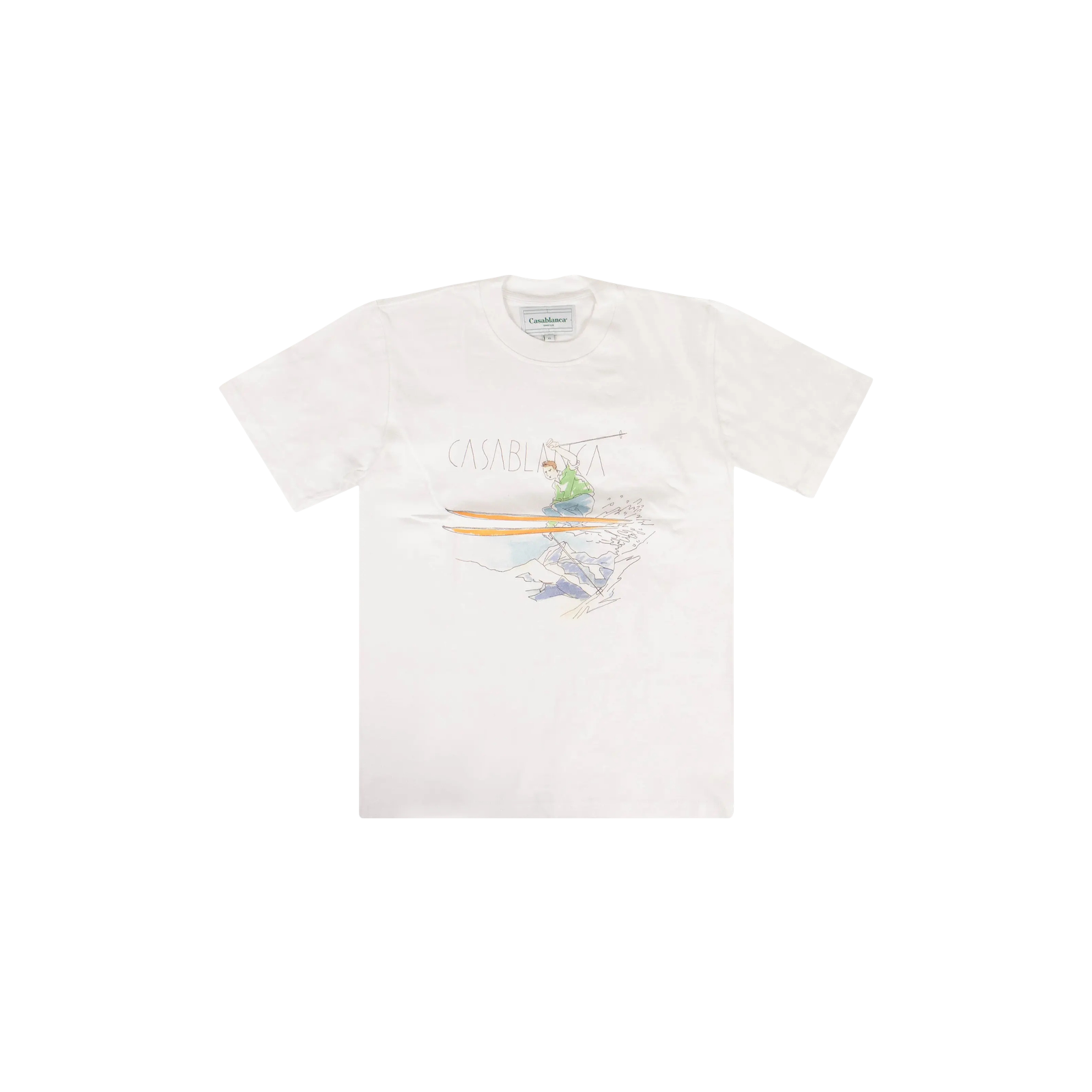 SKI JUMP PRINTED SHORT-SLEEVE T-SHIRT « WHITE »