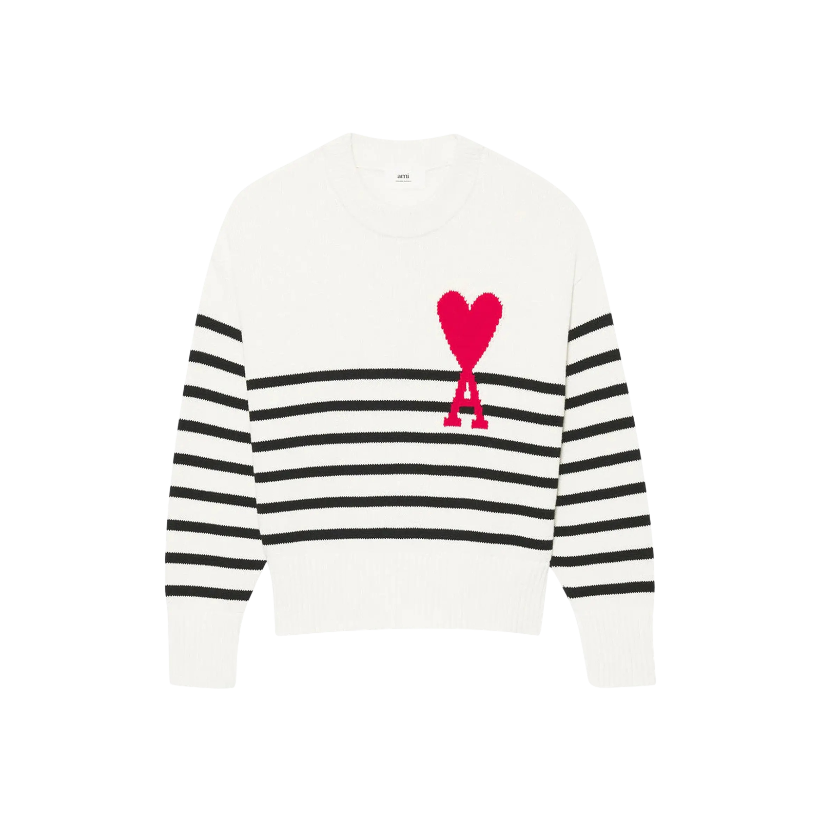 STRIPE BIG LOGO SWEATER « WHITE »
