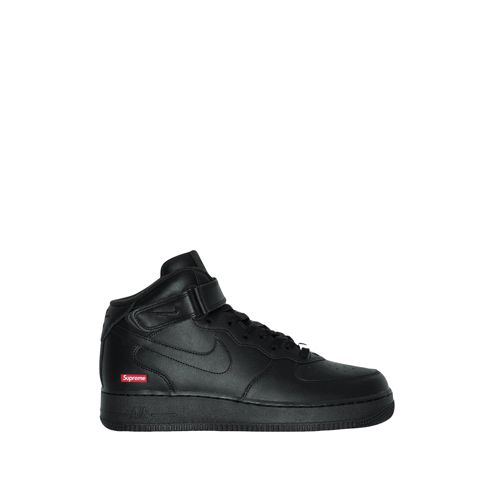 SUPREME X AIR FORCE 1 MID « BOX LOGO – TRIPLE BLACK »