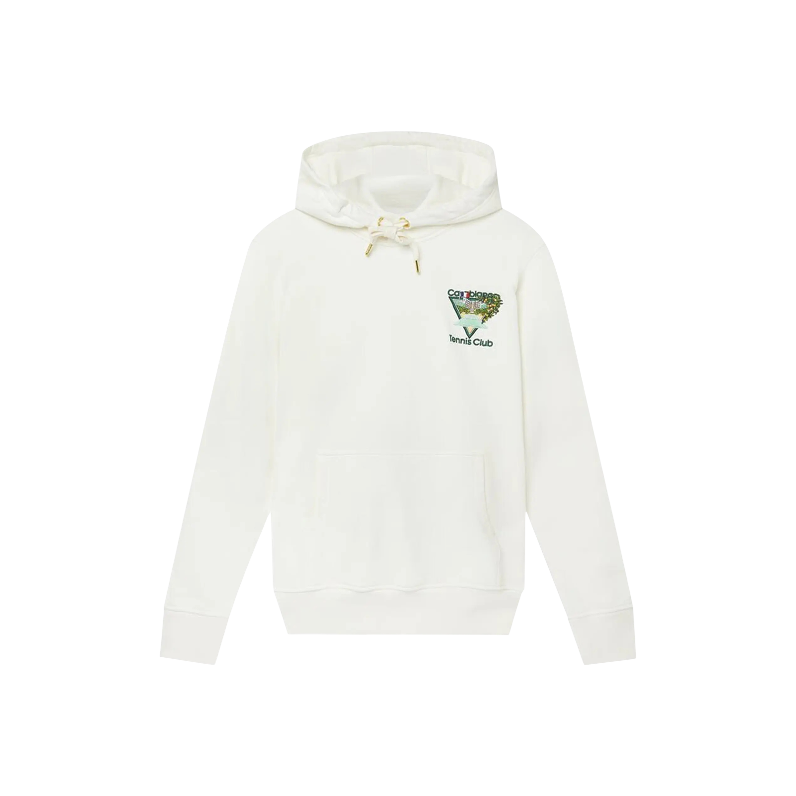 TENNIS CLUB ICON EMBROIDERED HOODED SWEATSHIRT « WHITE »