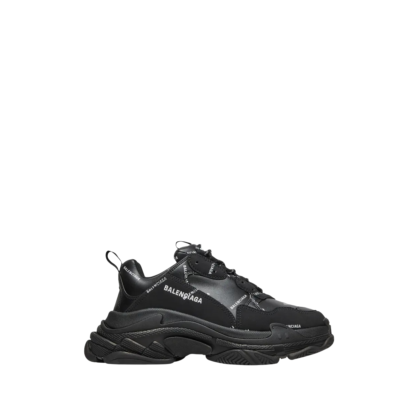 TRIPLE S « ALLOVER LOGO BLACK »