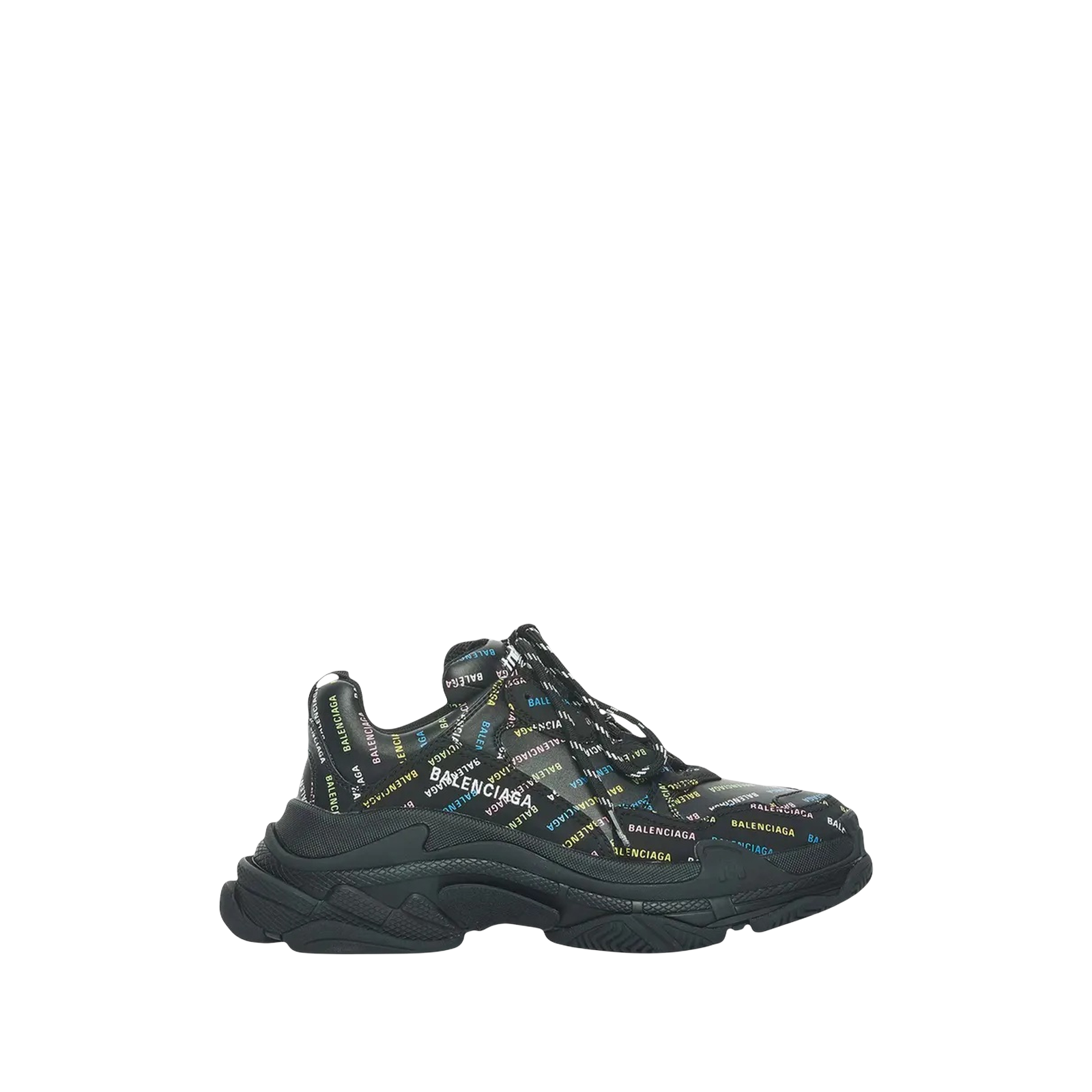 TRIPLE S « ALLOVER LOGO BLACK MULTI »